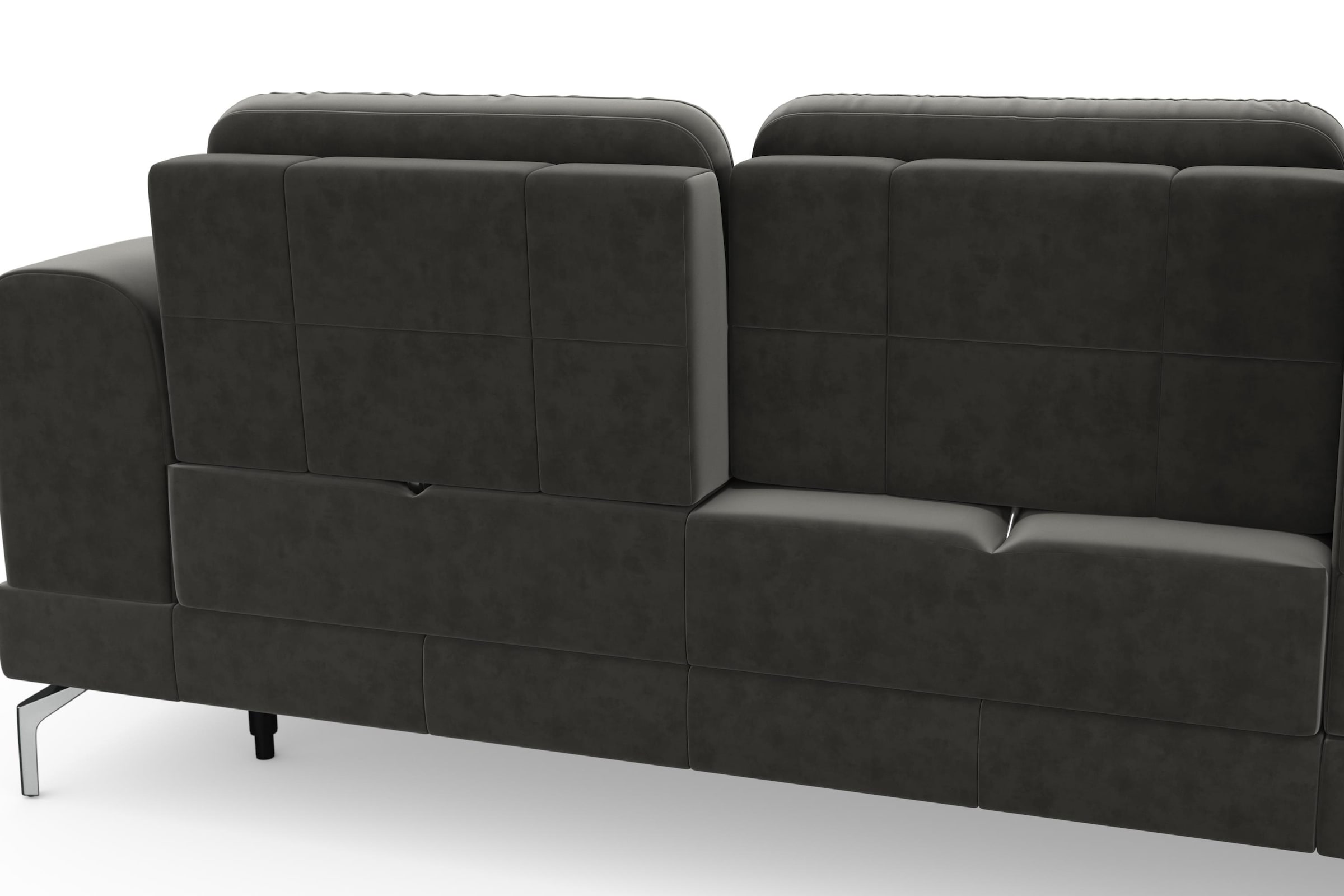 sit&more Ecksofa »Bendigo L-Form«, inklusive Sitztiefenverstellung, Bodenfreiheit 15 cm, 2 Fußfarben