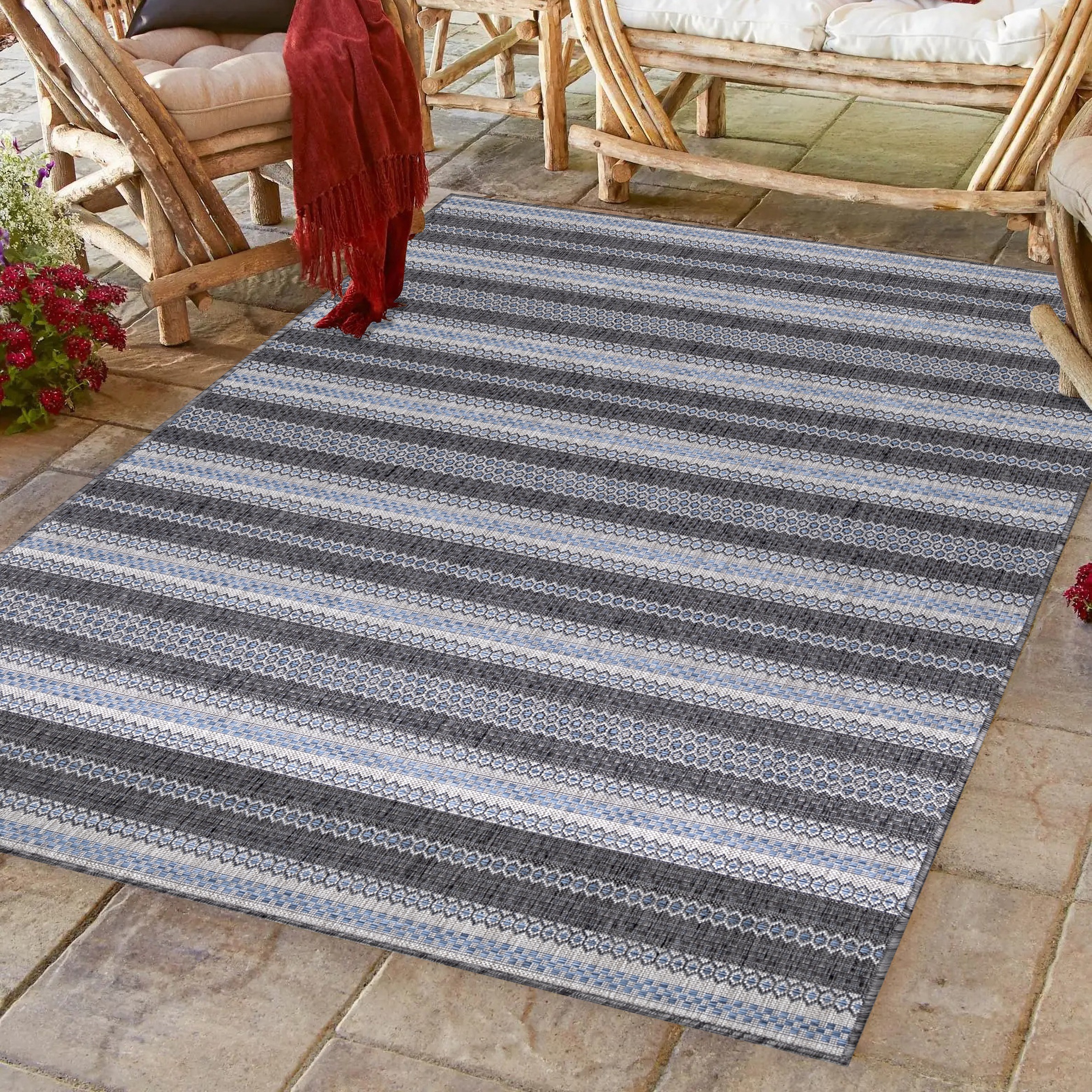 Ayyildiz Teppiche Outdoorteppich »SUNNY 4411«, rechteckig, 5 mm Höhe, Läufe günstig online kaufen