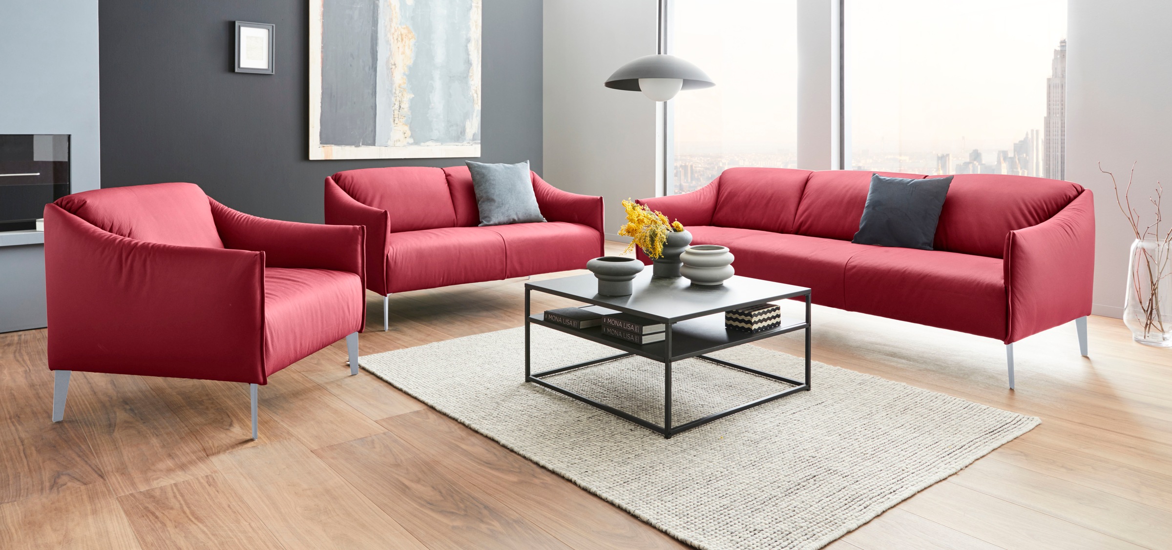 W.SCHILLIG Cocktailsessel »sally« mit Metall-Winkelfüßen in Silber matt