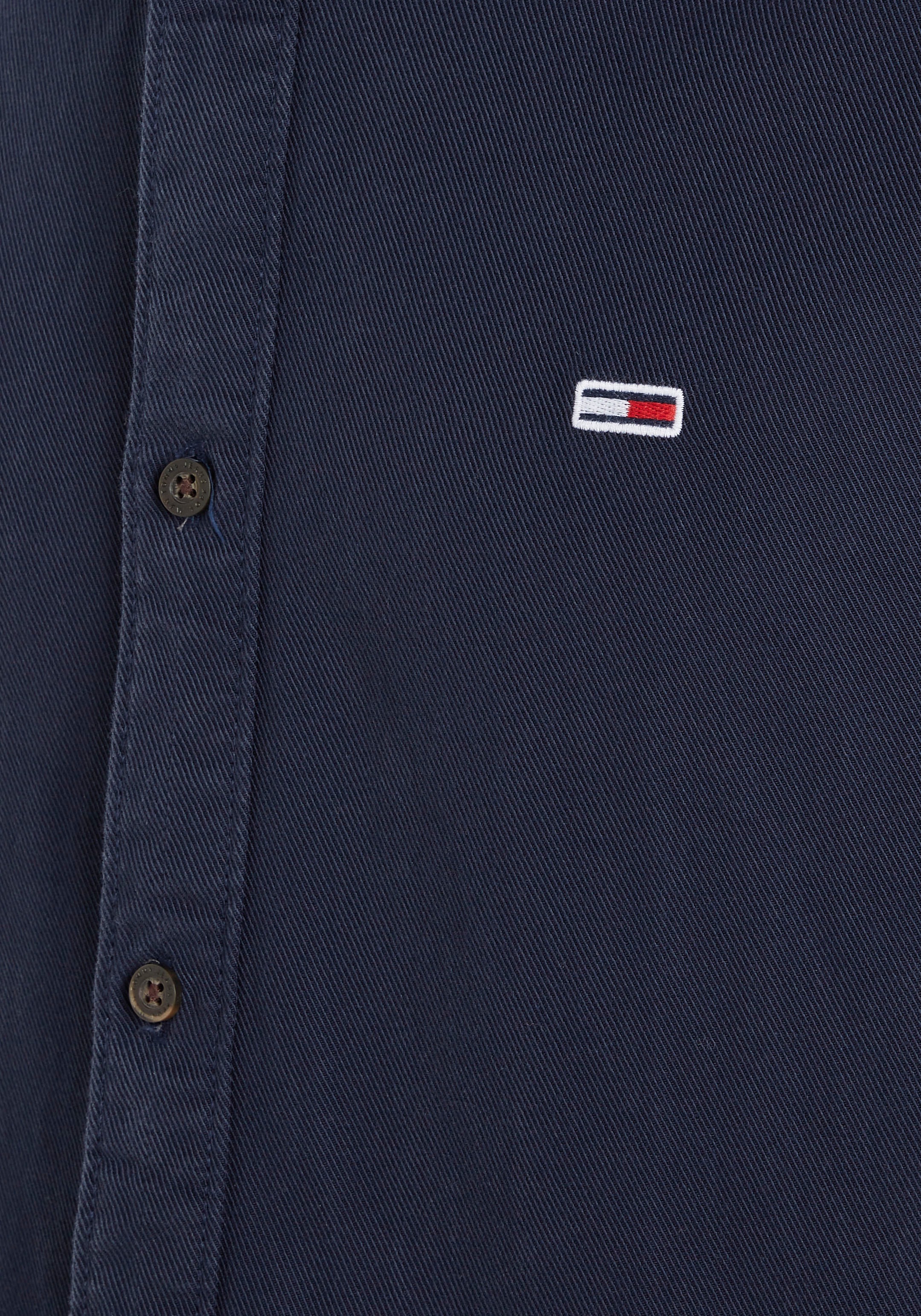 Jeans Langarmhemd Tommy bei REG Knopfleiste SHIRT«, durchgehender mit online »TJM ESSENTIAL