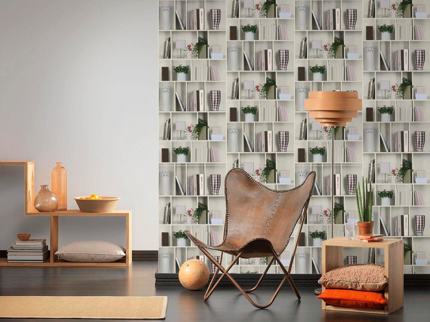 living walls Vliestapete »Authentic Walls«, matt-realistisch-Motiv-urban, GlitzertapeteTapete Barock mit Ornamenten Tapeten Design Kinderzimmer
