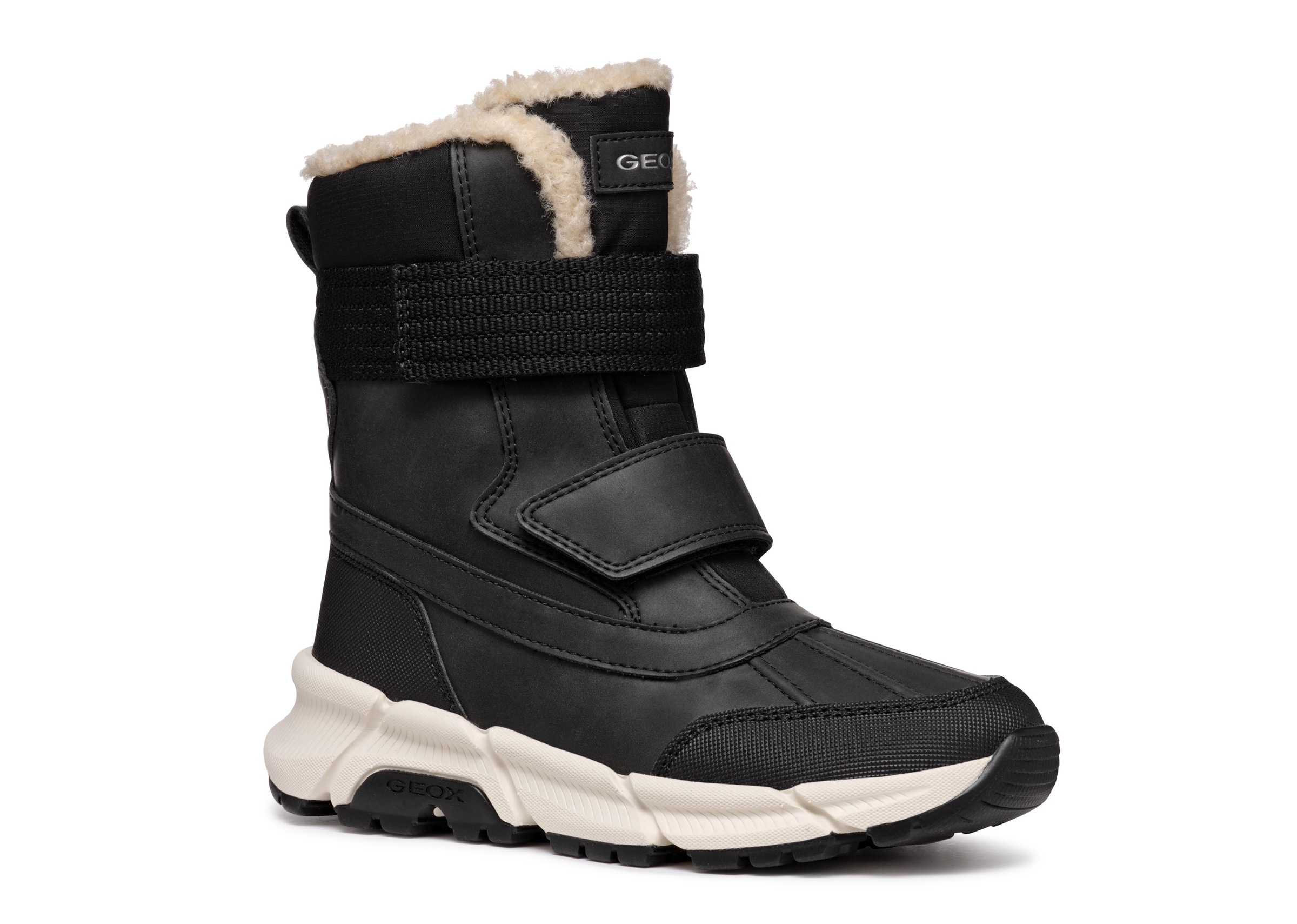 Geox Winterstiefel »J FLEXYPER PLUS BOY«, Snowboots, Klettstiefel mit Warmfutter, Größenschablone zum Download