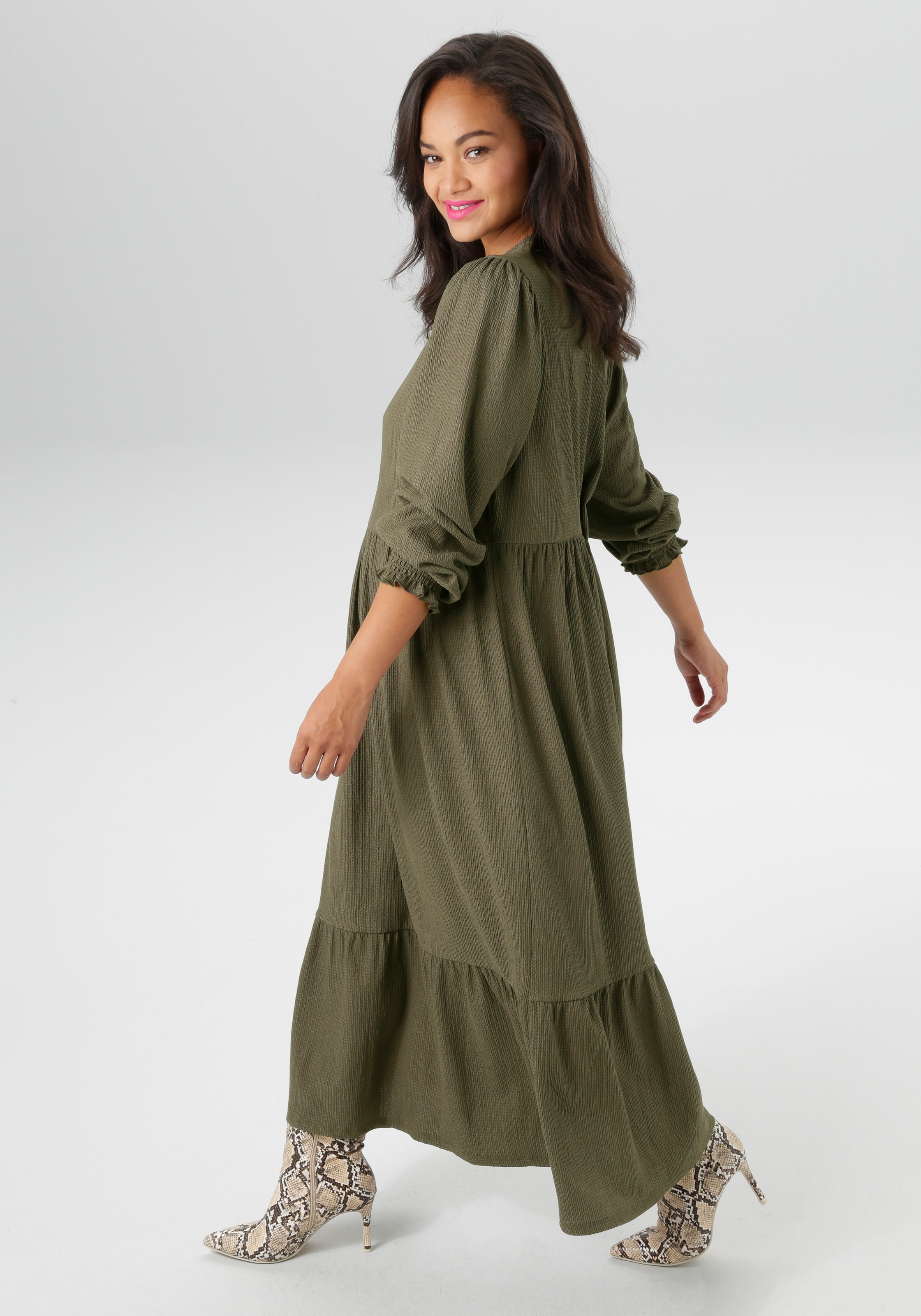 Aniston PLUS Jerseykleid, in trendiger Farbpalette - NEUE KOLLEKTION