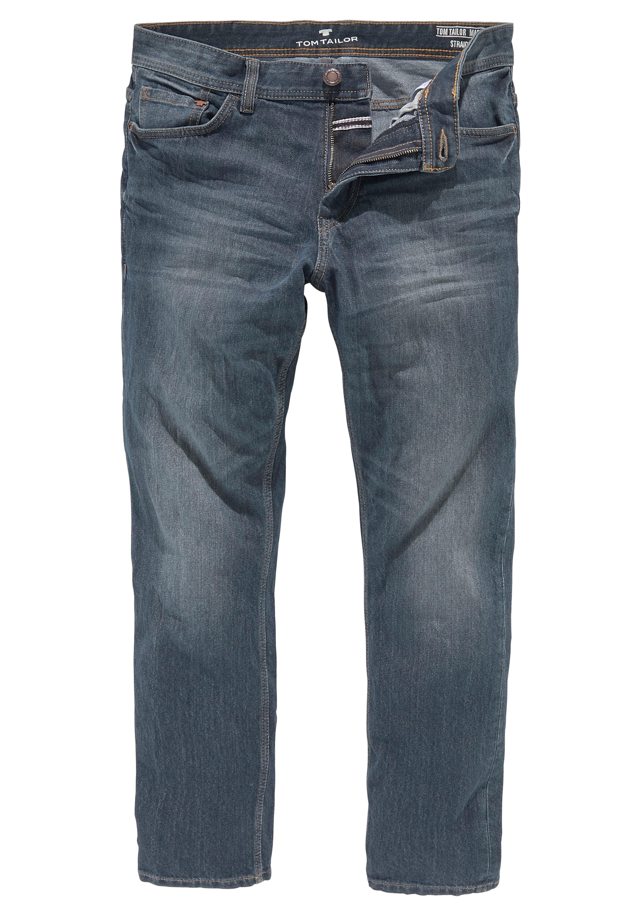 TOM TAILOR kaufen kleinem mit Logo-Print 5-Pocket-Jeans »MARVIN«