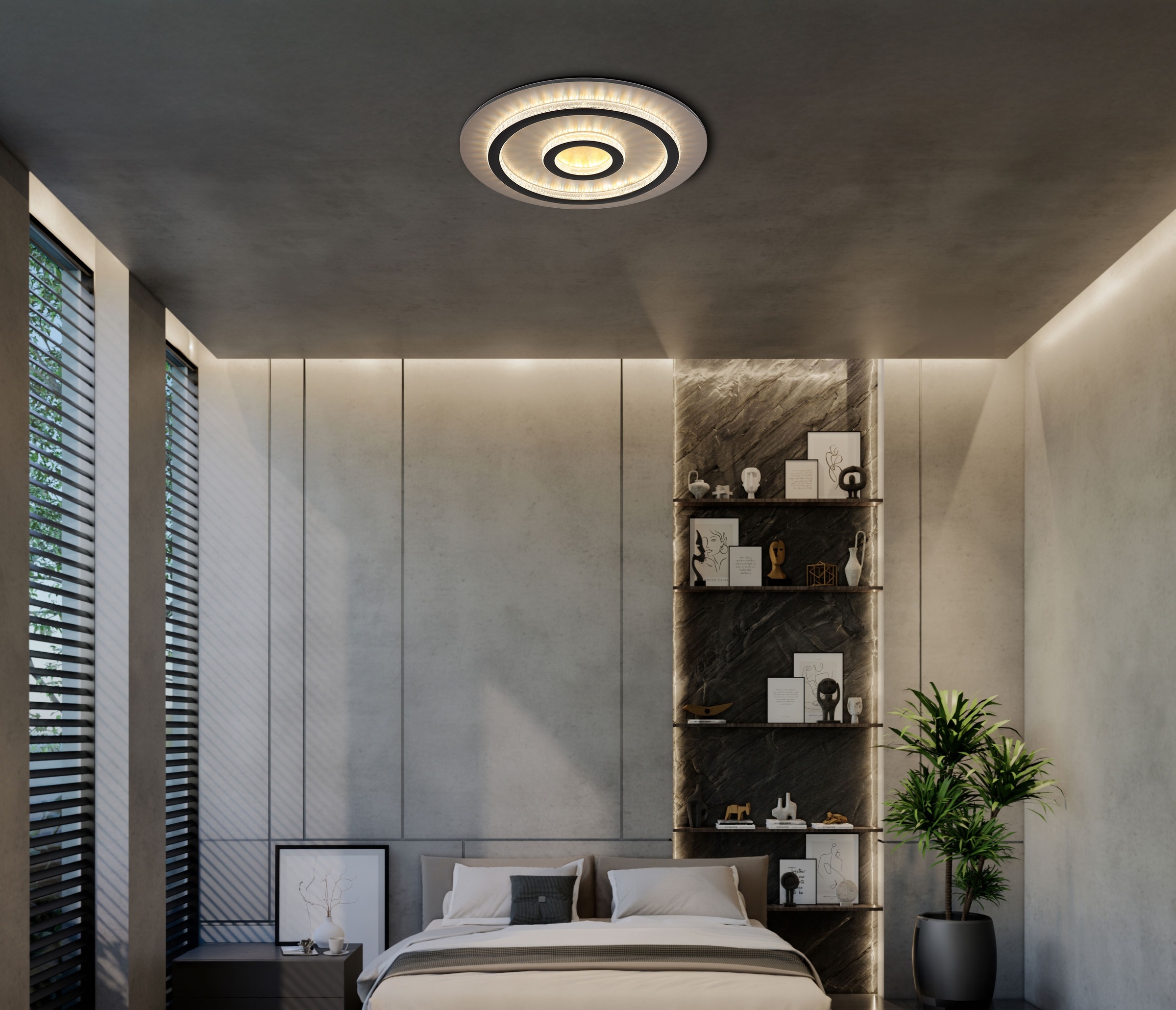 GLOBO LIGHTING Deckenleuchte »JAYDEN« LED-Modul 1 Stk. warmweiß - kaltweiß günstig online kaufen