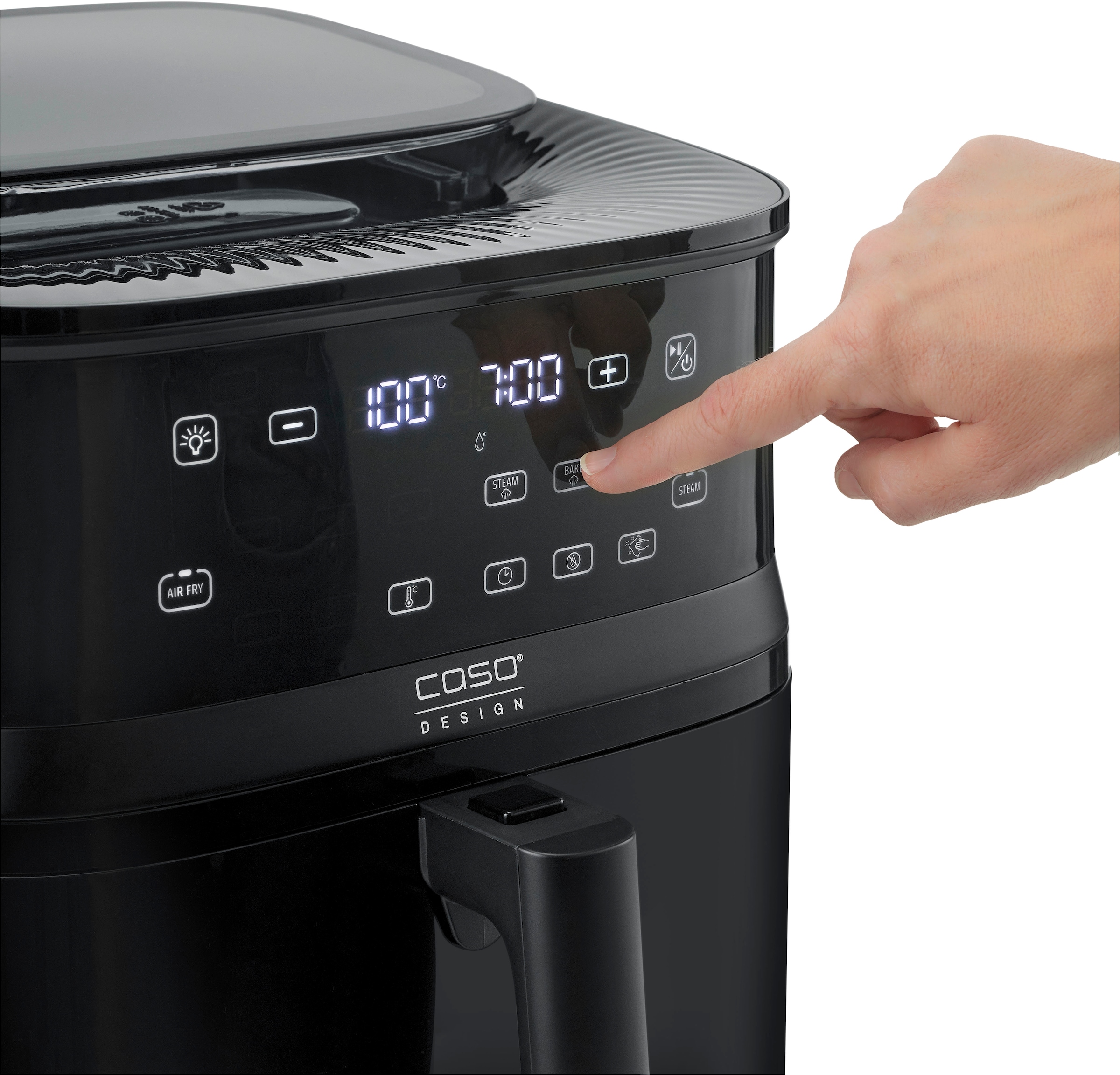 Caso Heißluftfritteuse »3182 AirFry & Steam 700, Dampfgar-AirFryer« 1700 W mit Dampfgarfunktion