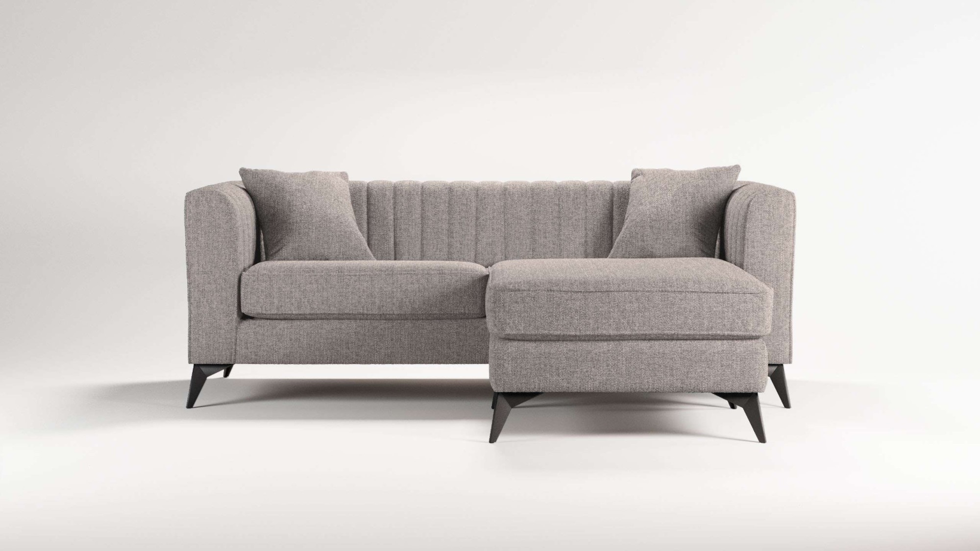 Places of Style Ecksofa »MATTHEW L-Form ideal für kleine Räume, Maße B/T/H: günstig online kaufen