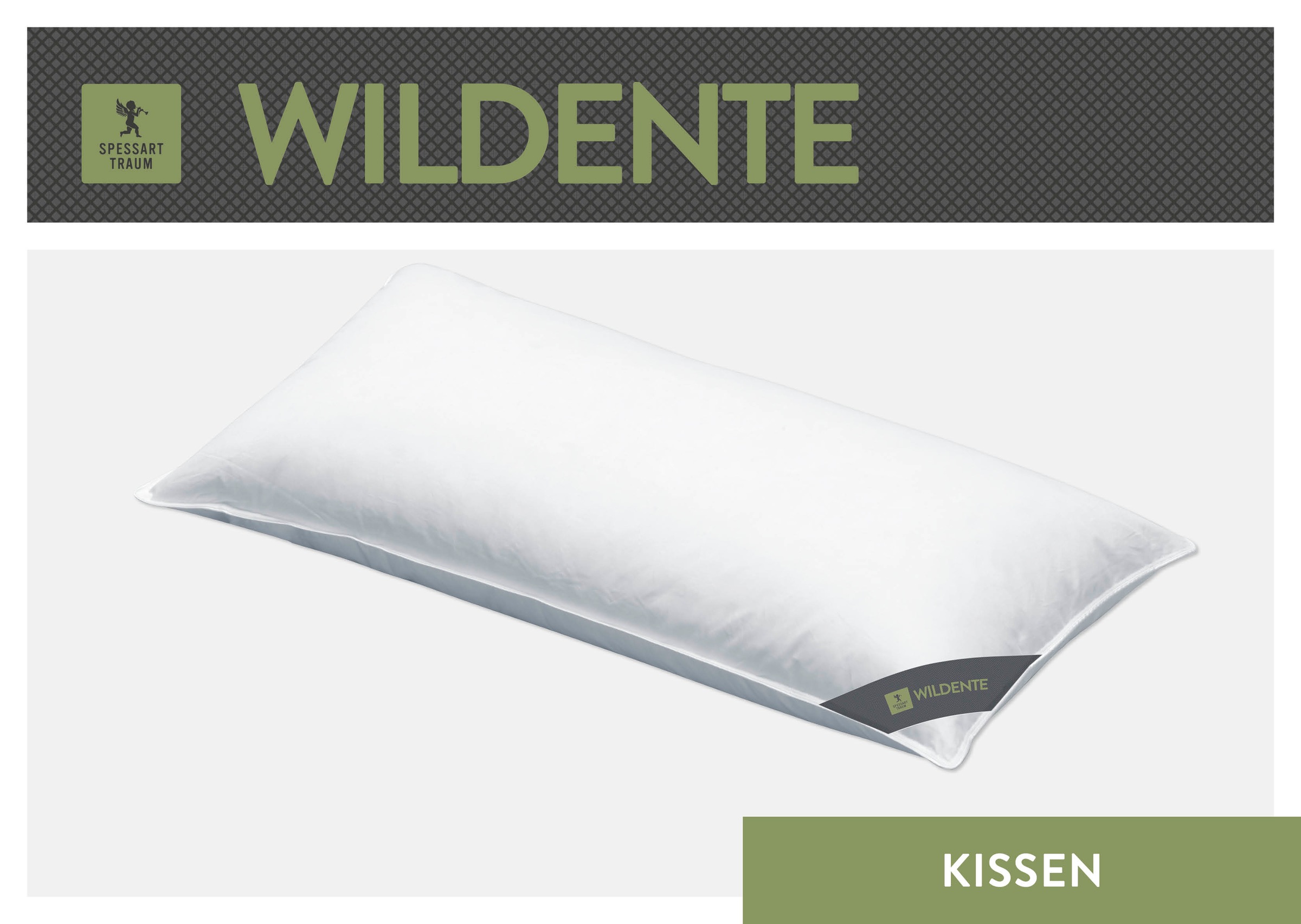 SPESSARTTRAUM Daunenkissen »Wildente«, Bezug: 100% Baumwolle, (1 St.), Kopf günstig online kaufen