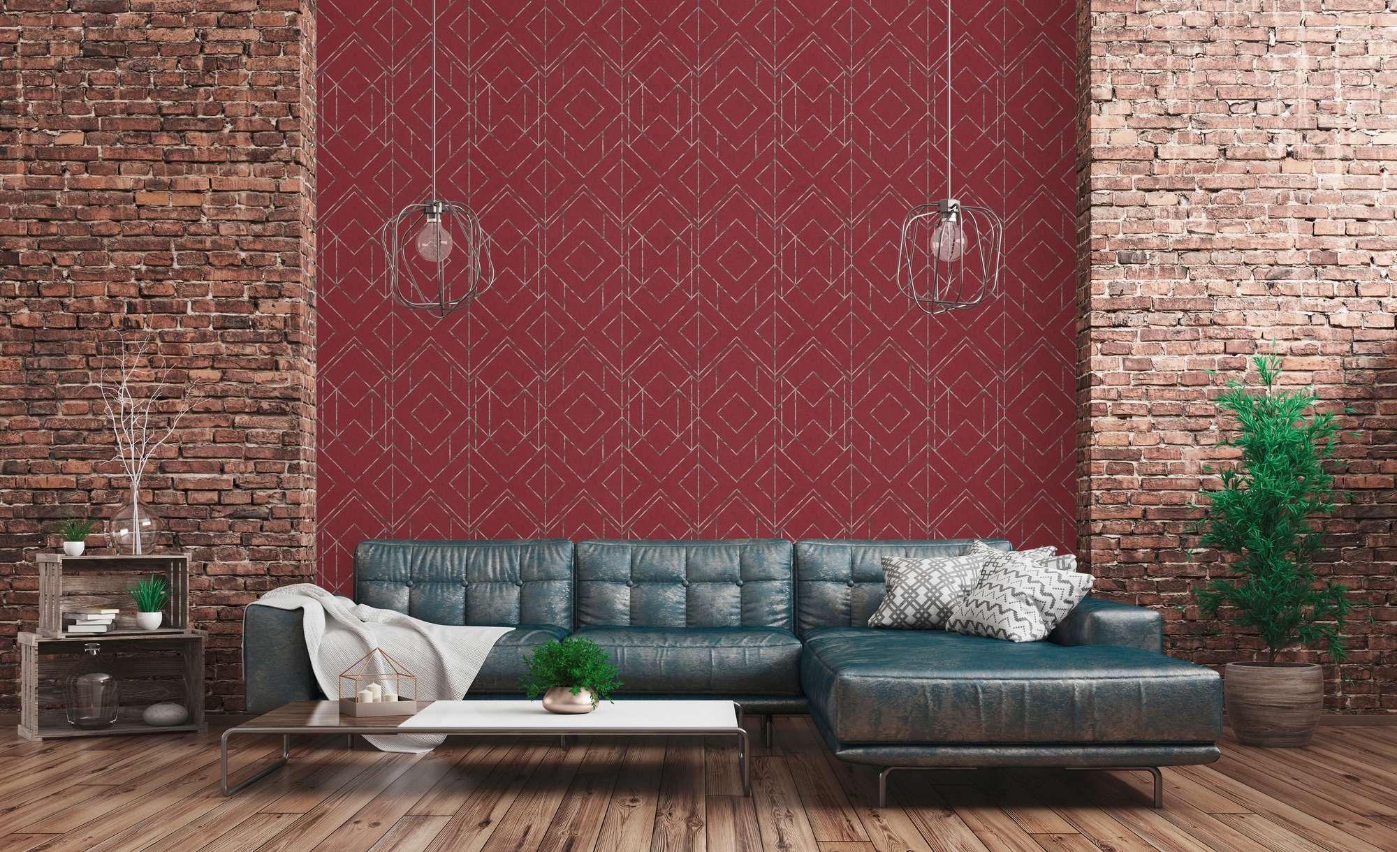 living walls Vliestapete »Metropolitan Stories, Ava New York«, geometrisch-grafisch-Motiv, Orientalische Tapete Geometrisch Tapeten Wohnzimmer Schlafzimmer Flur