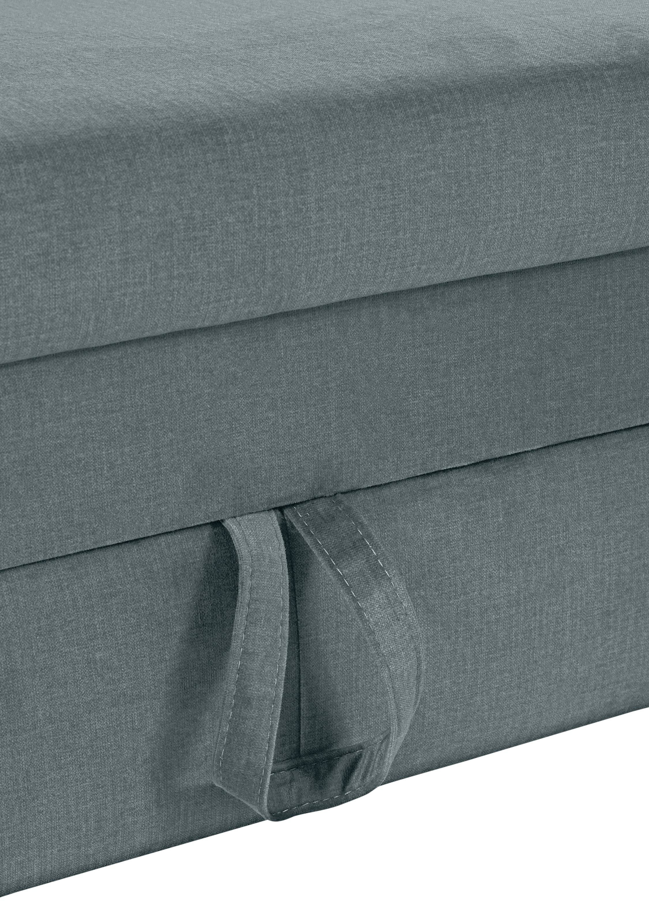 COTTA Ecksofa »Morven L-Form mit Kopfteilverstellung«, wahlweise mit Bettfunktion, Bettkasten & Wireless-Charger