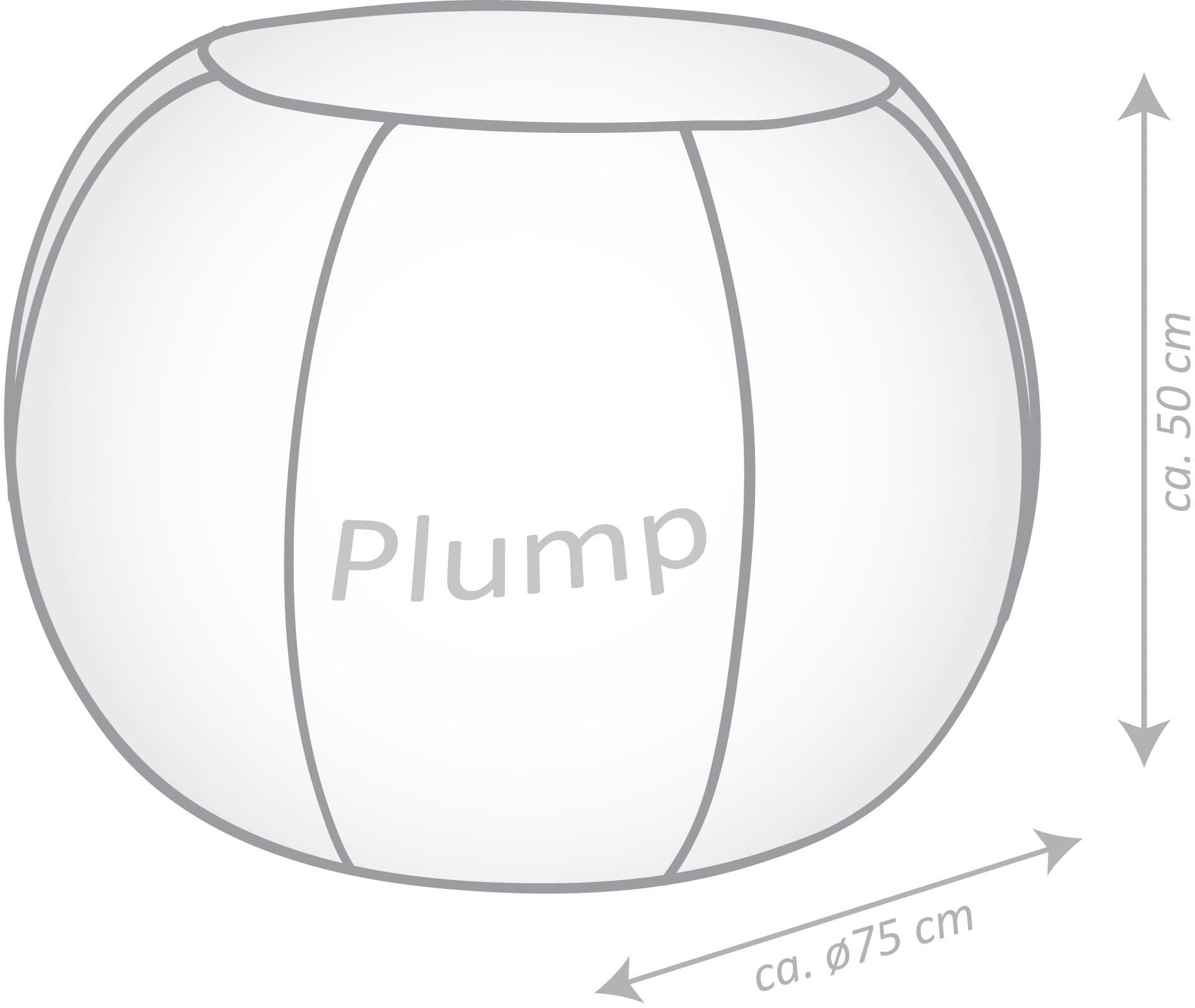 Magma Heimtex Sitzsack »Plump MARLA«, (1 St.)