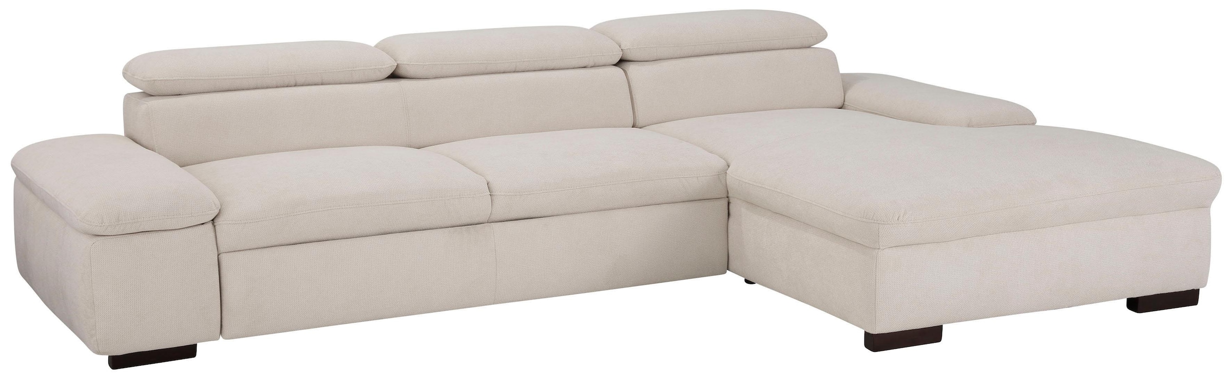 Home affaire Ecksofa »Alberto L-Form«, mit Kopfteilverstellung, wahlweise mit Bettfunktion