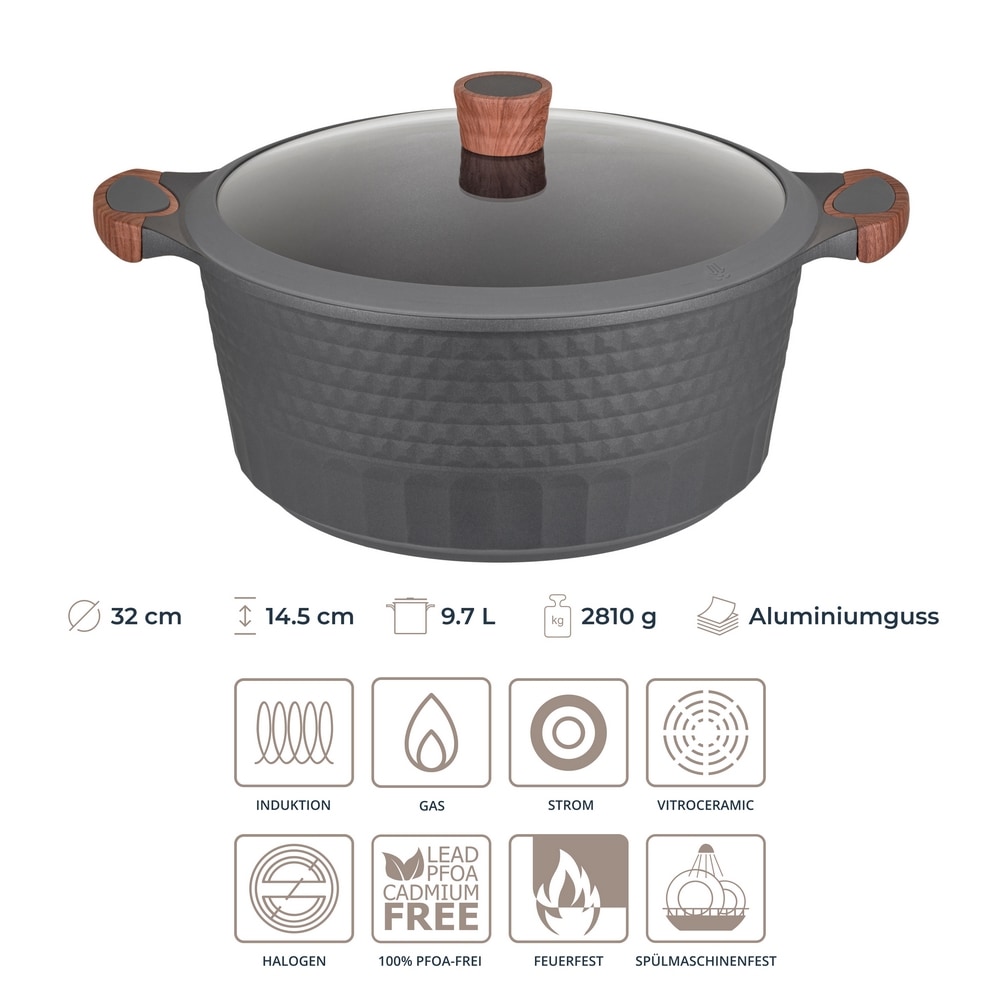 RESTO Kitchenware Kochtopf »Capella, Schmortopf antihaftbeschichtet und spü günstig online kaufen