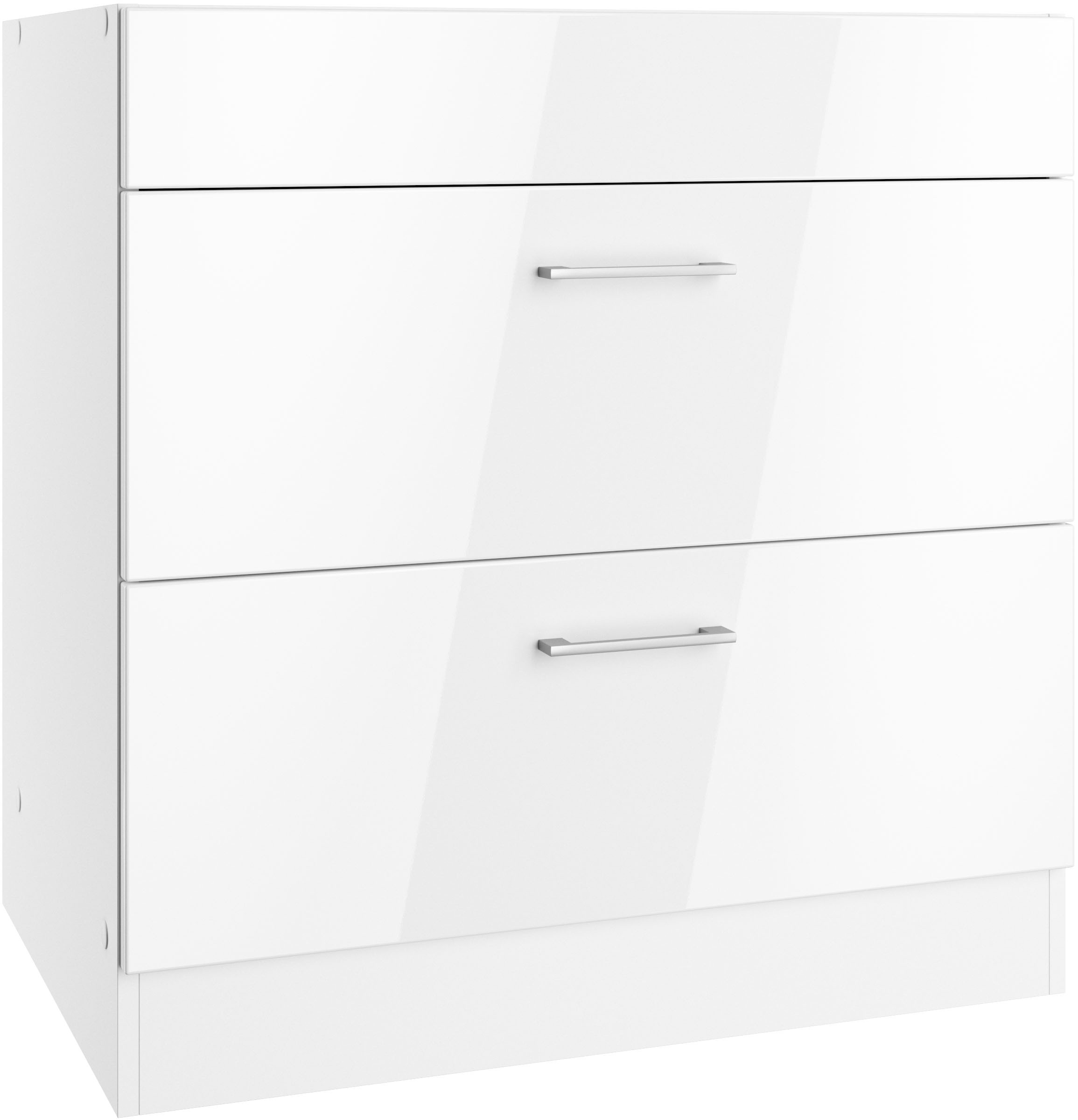 KOCHSTATION Kochfeldumbauschrank »KS-Milan« Kochfeldumbau 80 cm, matte oder günstig online kaufen