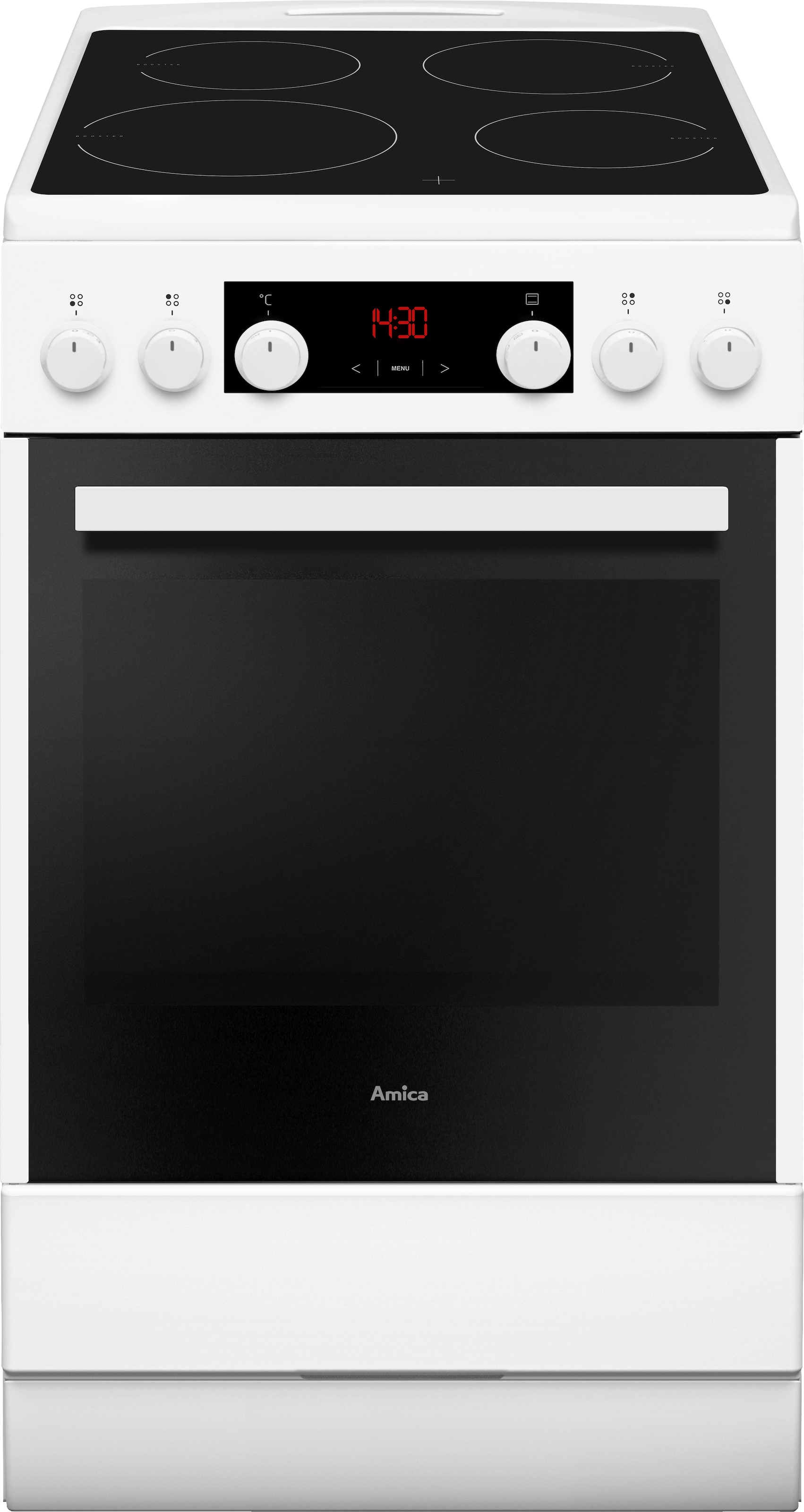 Amica Induktions-Standherd »SHI 905 100 W«, SHI 905 100 W, Steam Clean,  RapidWarmUp-Funktion auf Raten bestellen