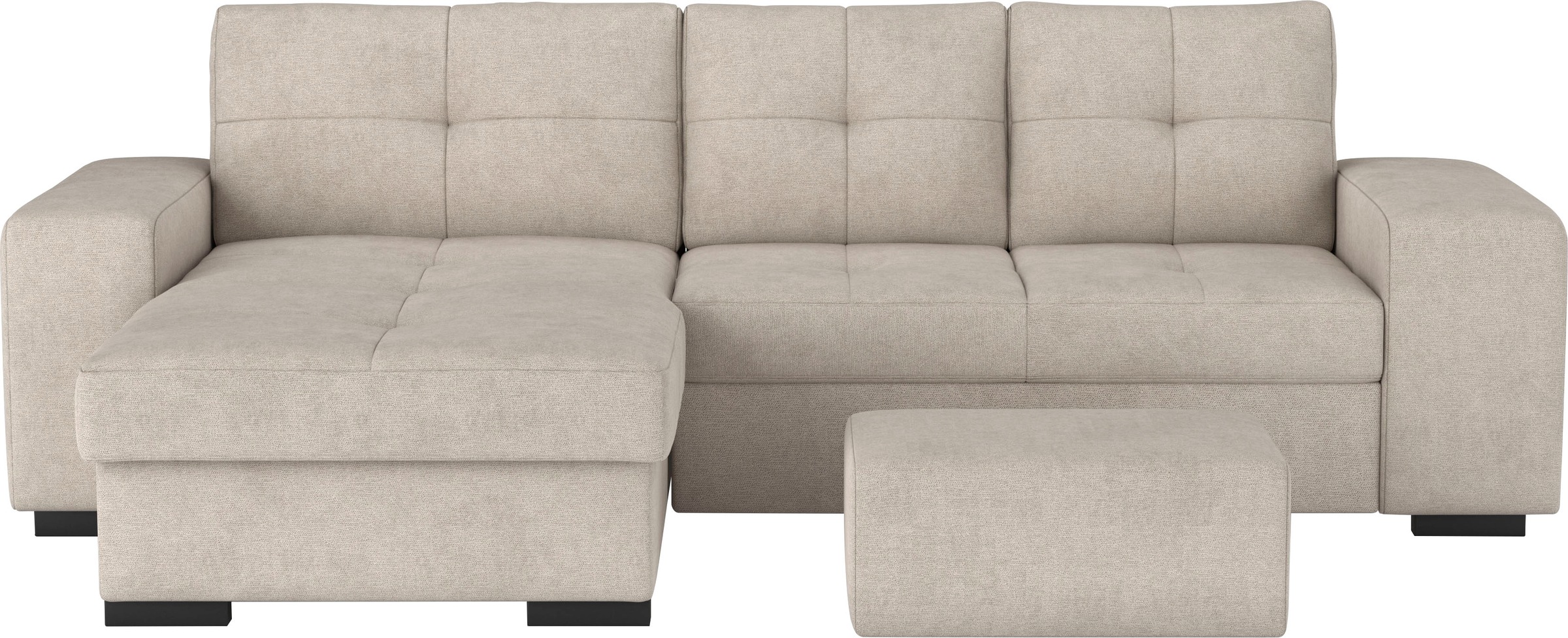 COTTA Ecksofa »Mattina L-Form«, mit Hocker, wahlweise mit Bettfunktion & Be günstig online kaufen