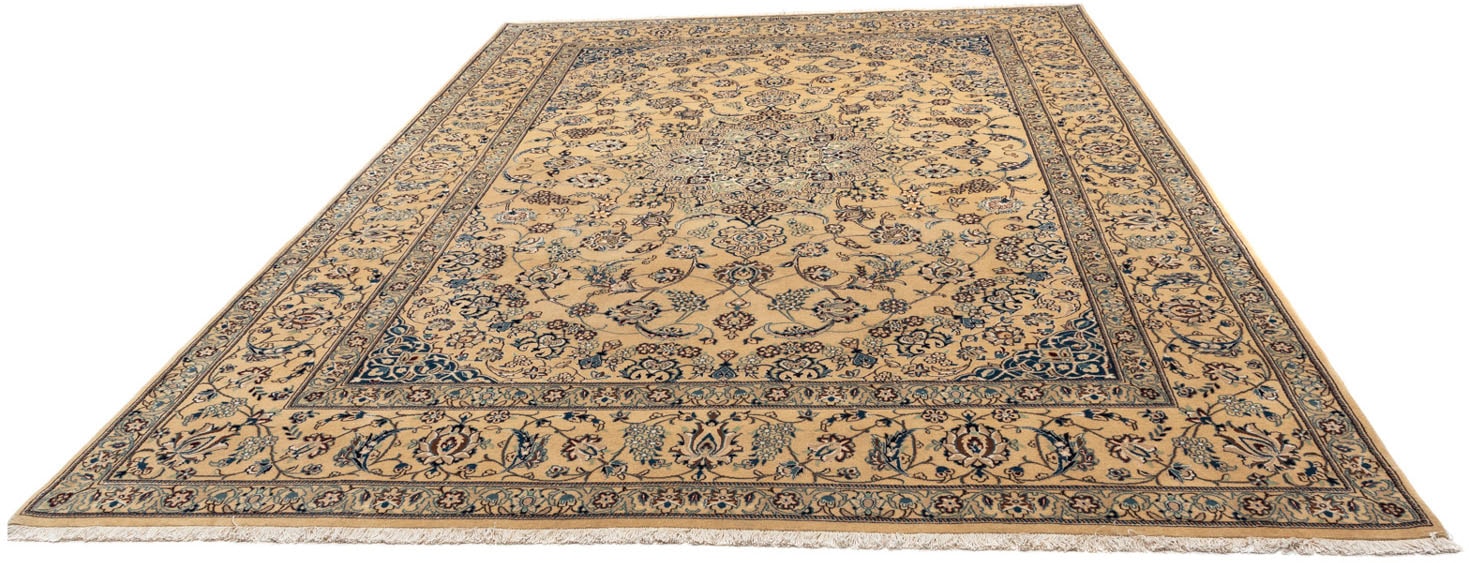 morgenland Wollteppich »Nain 9la Medaillon Marrone chiaro 343 x 242 cm«, re günstig online kaufen