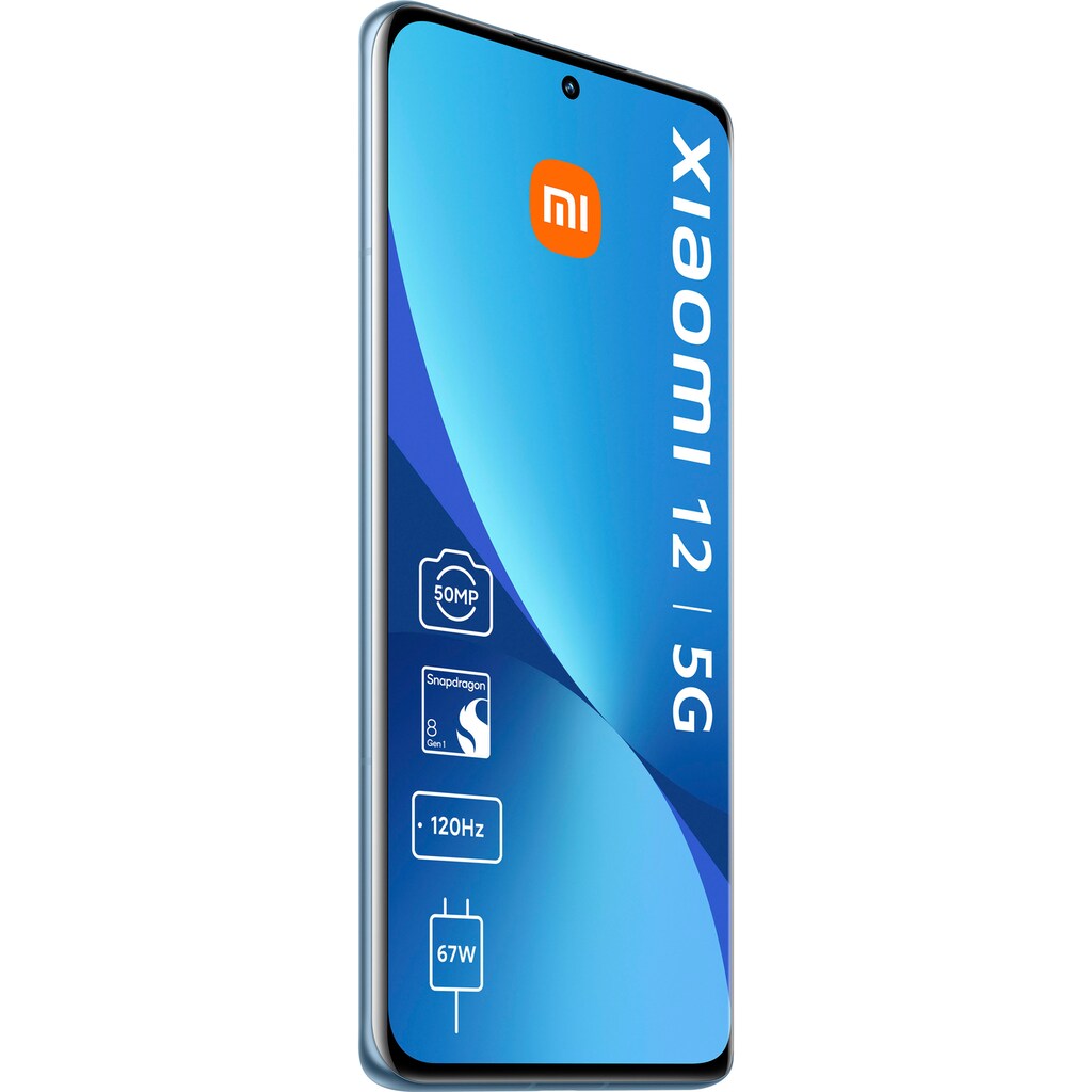 Xiaomi Smartphone »12 5G«, Blue, 15,95 cm/6,28 Zoll, 256 GB Speicherplatz, 50 MP Kamera
