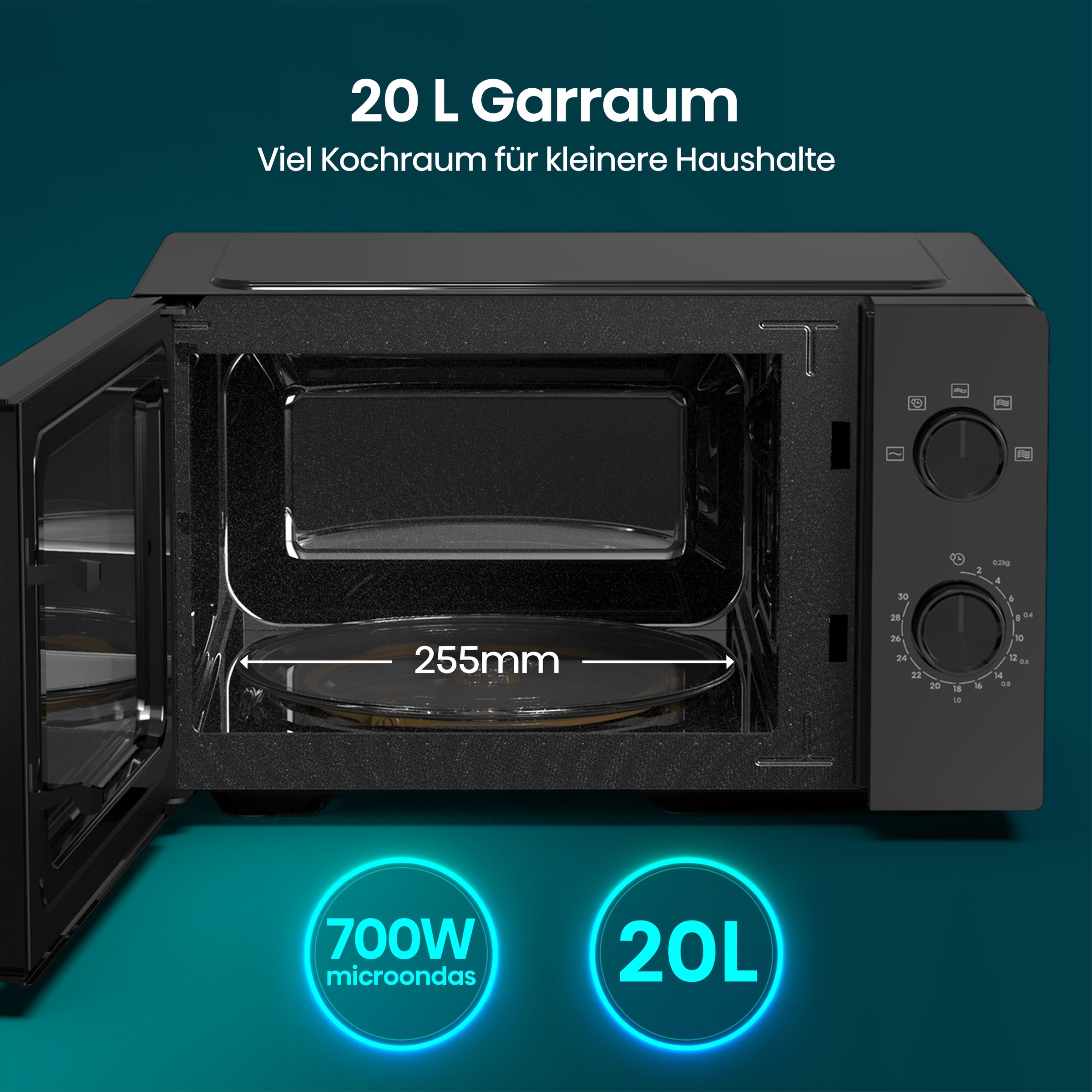 Hisense Mikrowelle »H20MOBP1HI«, Mikrowelle, 1020 W, Inverter Technologie