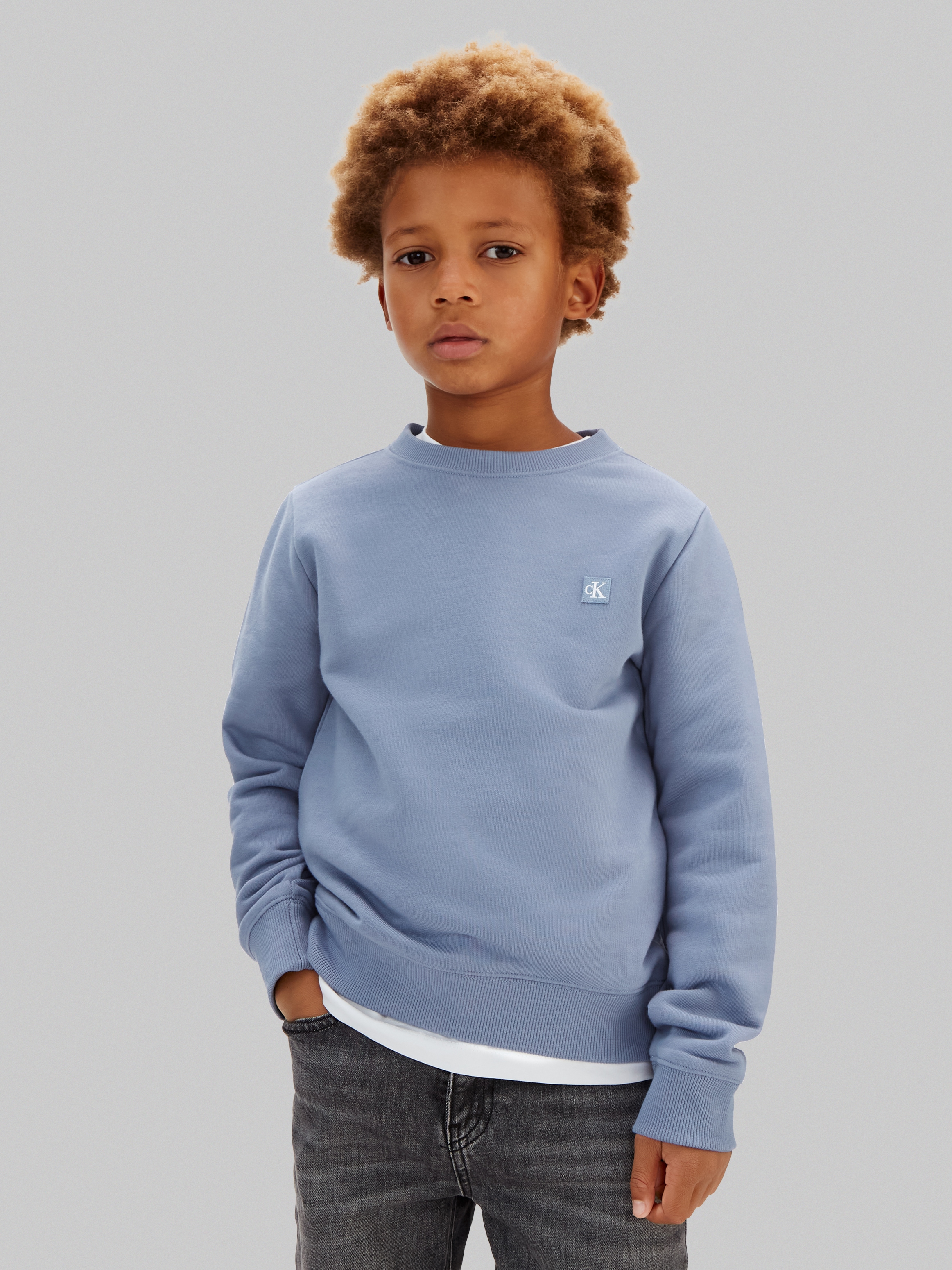Calvin Klein Jeans Sweatshirt »MINI BADGE«, Regular fit für Kinder
