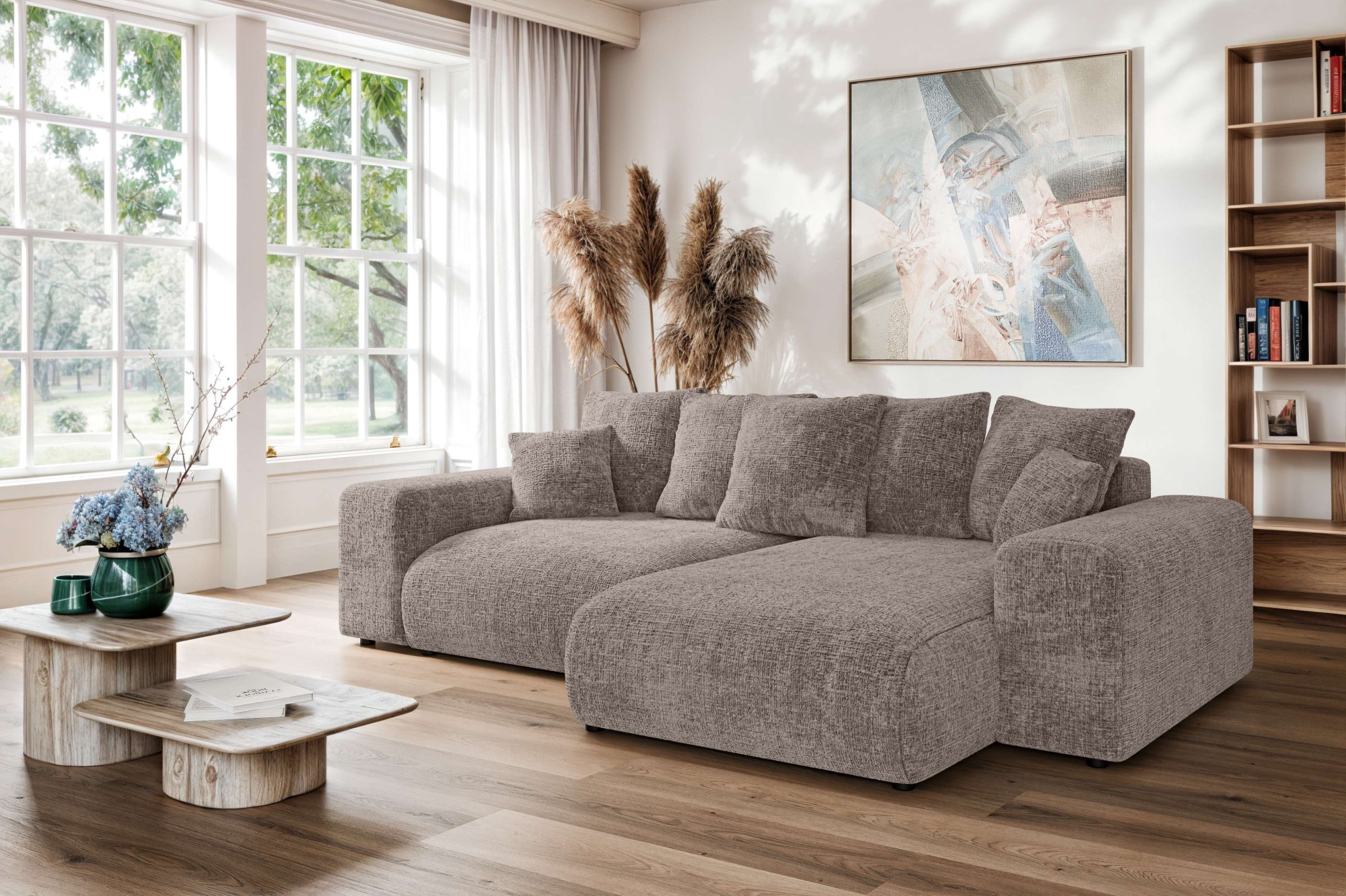 Home affaire Ecksofa »LAKESIDE mit Bettfunktion und Bettkasten, B/T/H 257/1 günstig online kaufen