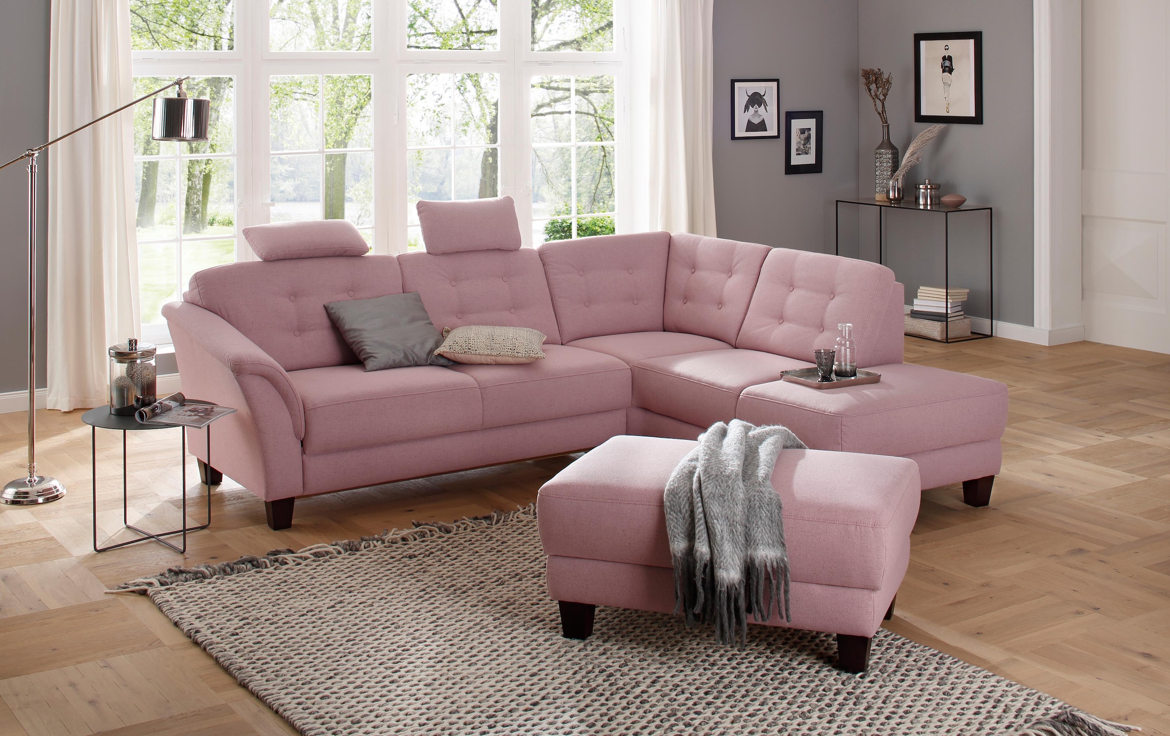 Home affaire Hocker »Trondheim«, mit Stauraum, Federkern