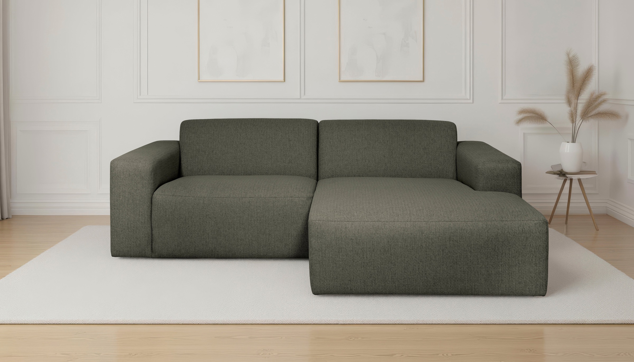OTTO home Ecksofa »Koa, 228 cm, L-Form, Modulsofa in Cord, Chenille, Strukt günstig online kaufen