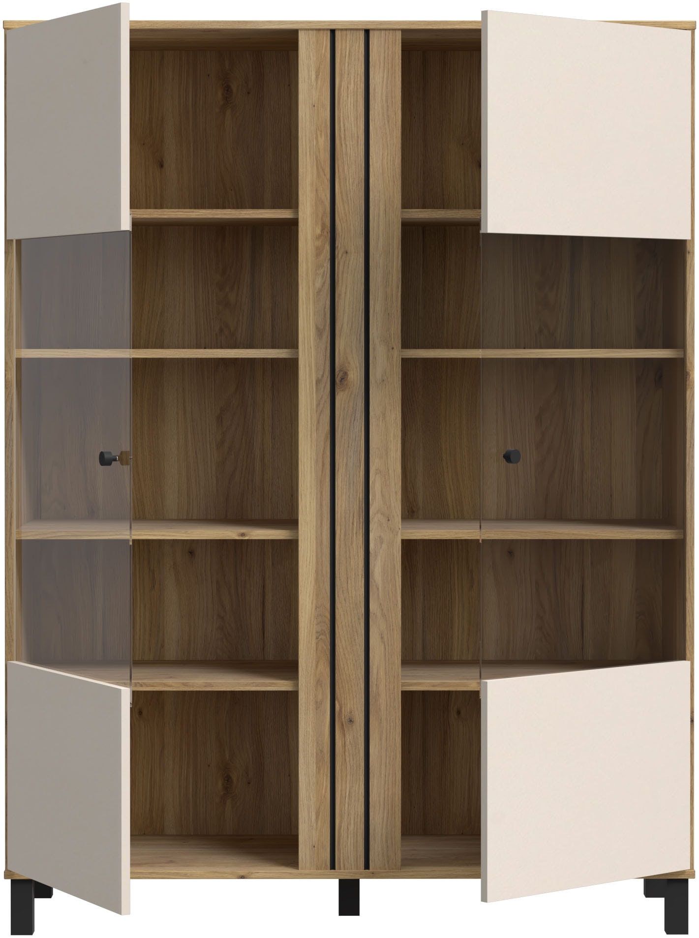 FORTE Highboard »Killarney«, Highboardvitrine, Stauraum, Soft Close