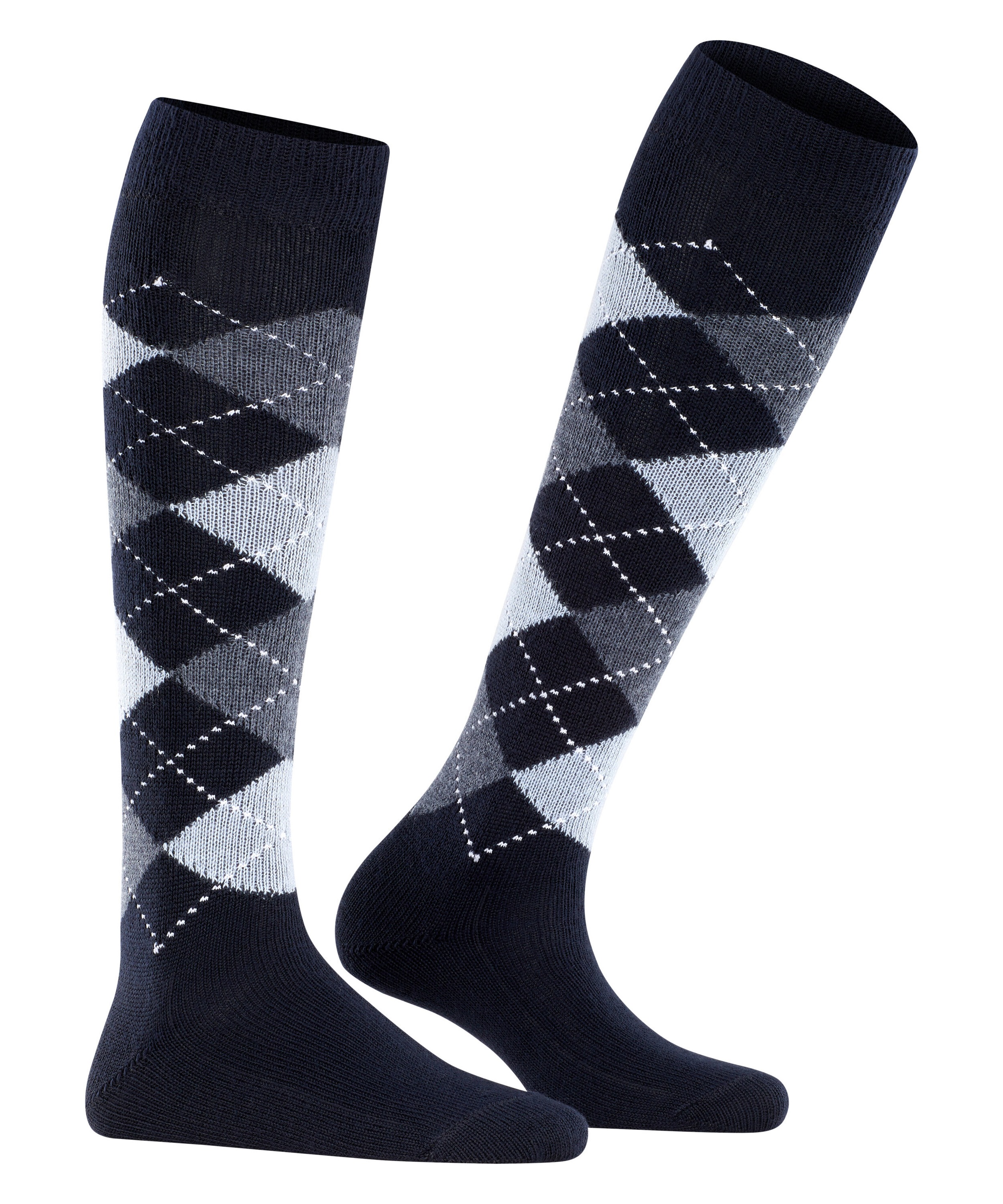 Burlington Kniestrümpfe »Whitby« Einheitsgröße 36-41, Argyle-Muster, weiche Haptik