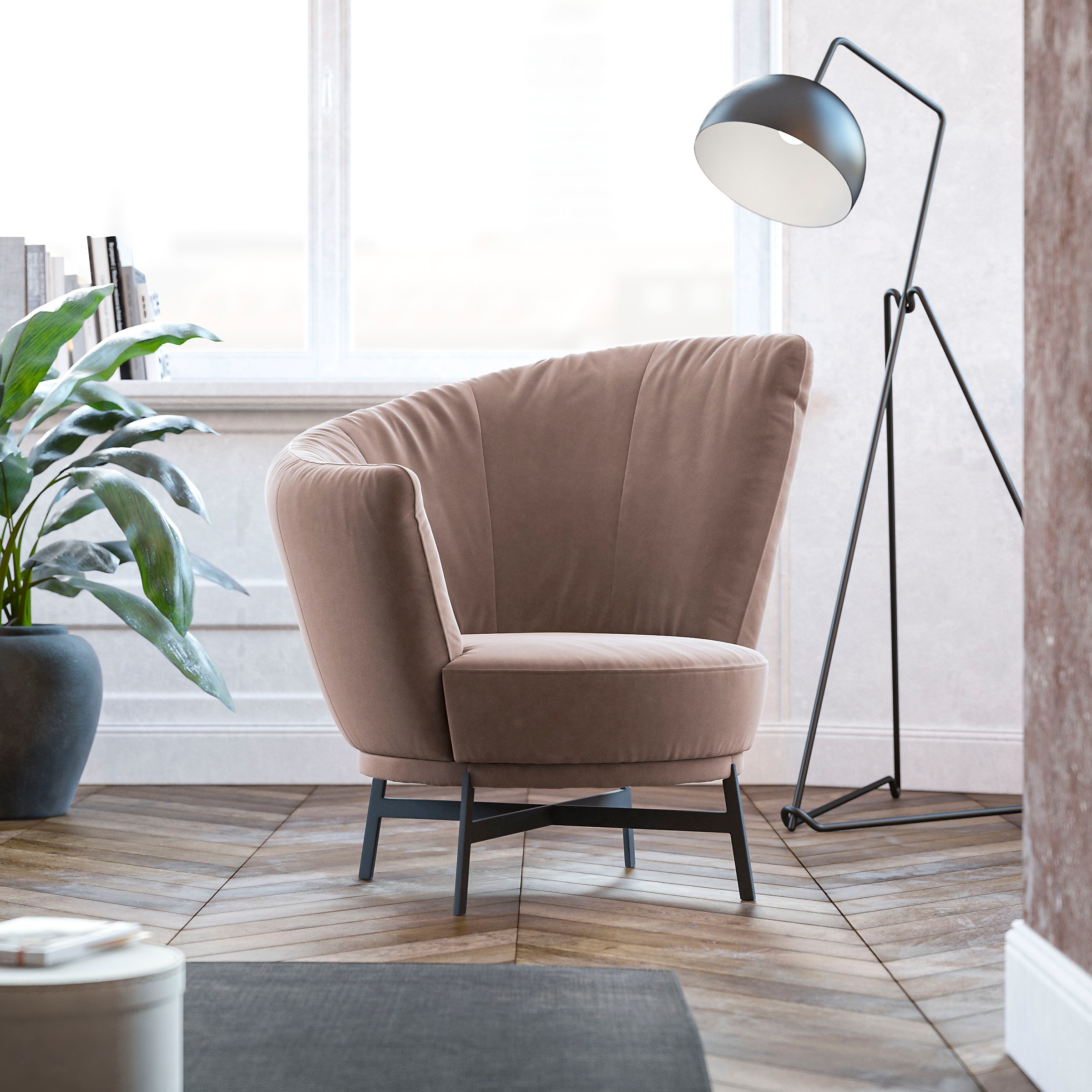 Musterring Drehsessel »Kleo« mit Drehfunktion um 360°, inklusive Nierenkiss günstig online kaufen