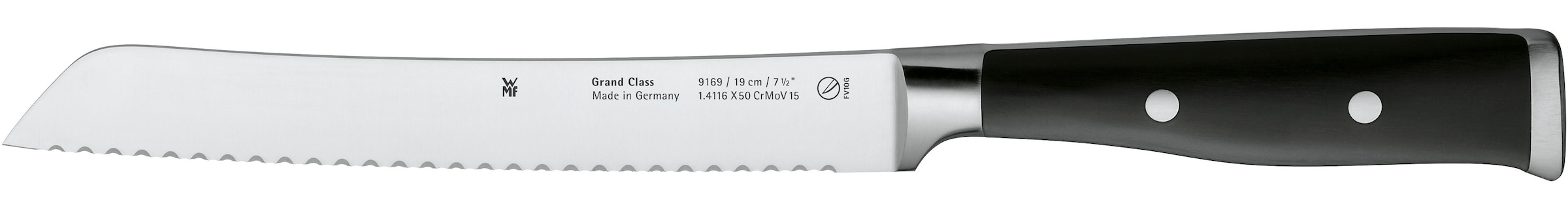 WMF Brotmesser »Grand Class«, (1 tlg.), langanhaltende Schärfe, Doppelwelle günstig online kaufen