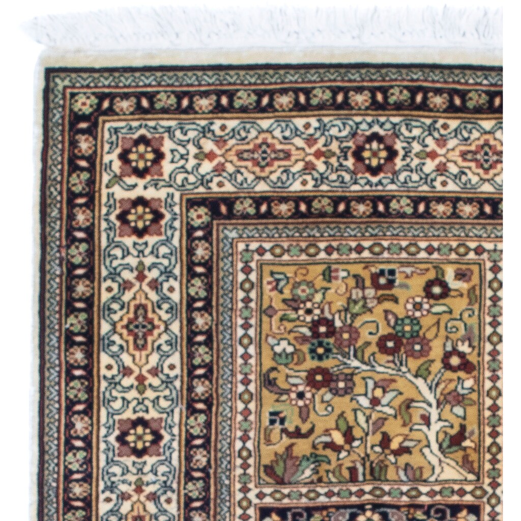 morgenland Seidenteppich »Seidenteppich - Kaschmir Seide - 100 x 74 cm - mehrfarbig«, rechteckig