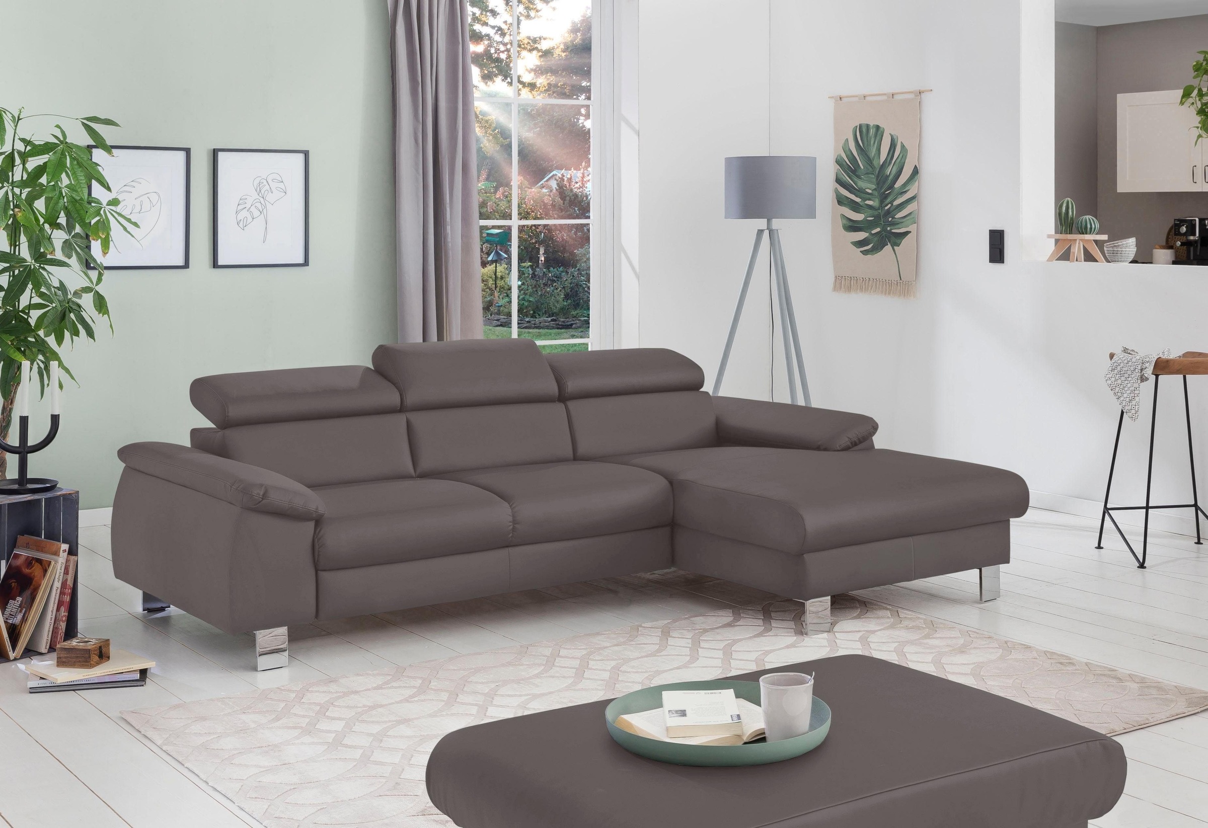 COTTA Polstergarnitur »Komaris L-Form, B: 242 bzw. 100 cm (Set: Ecksofa & H günstig online kaufen