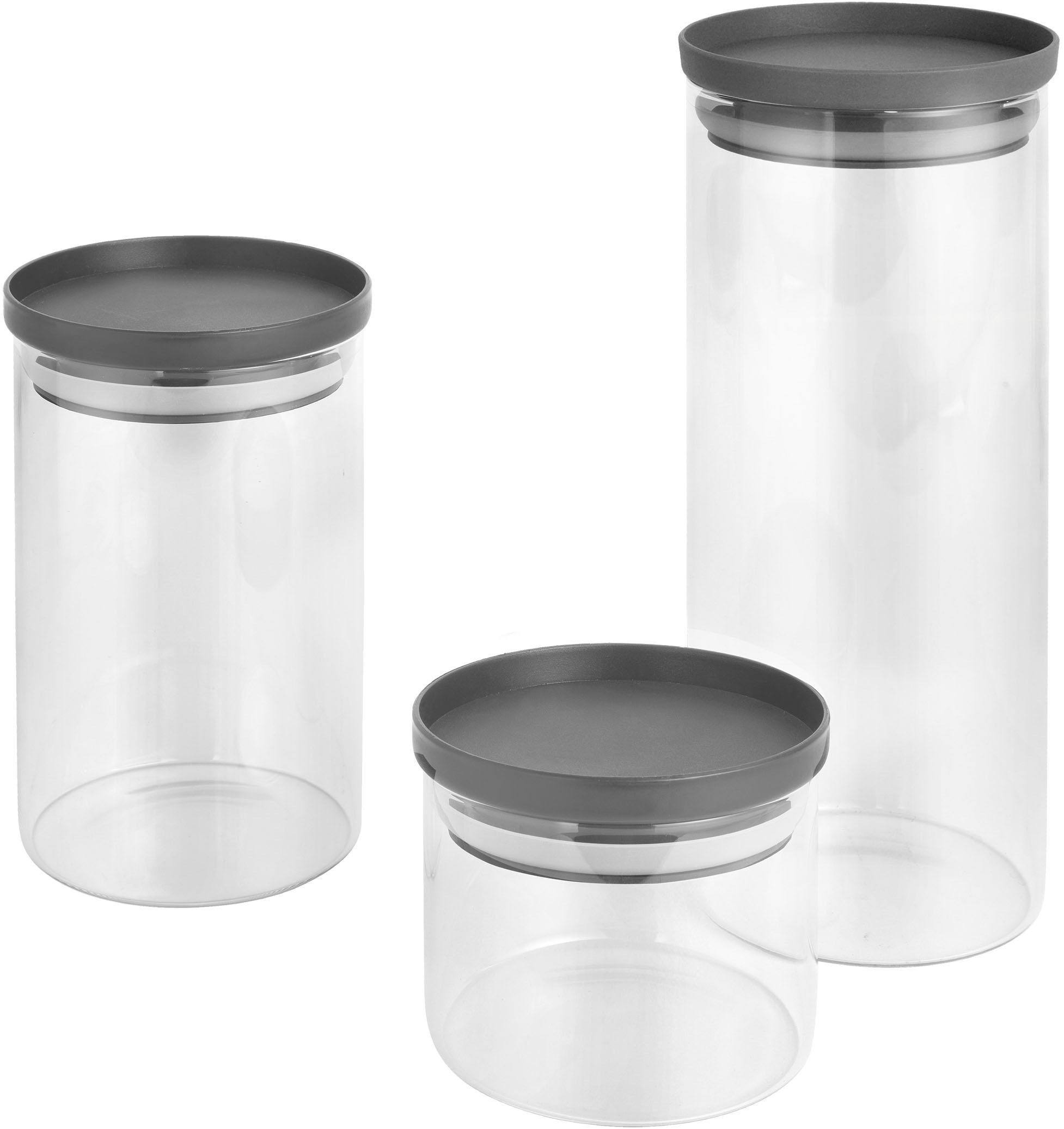Metaltex Vorratsglas »Aroma Line, Lebensmittelaufbewahrungsbehälter«, (Set, günstig online kaufen
