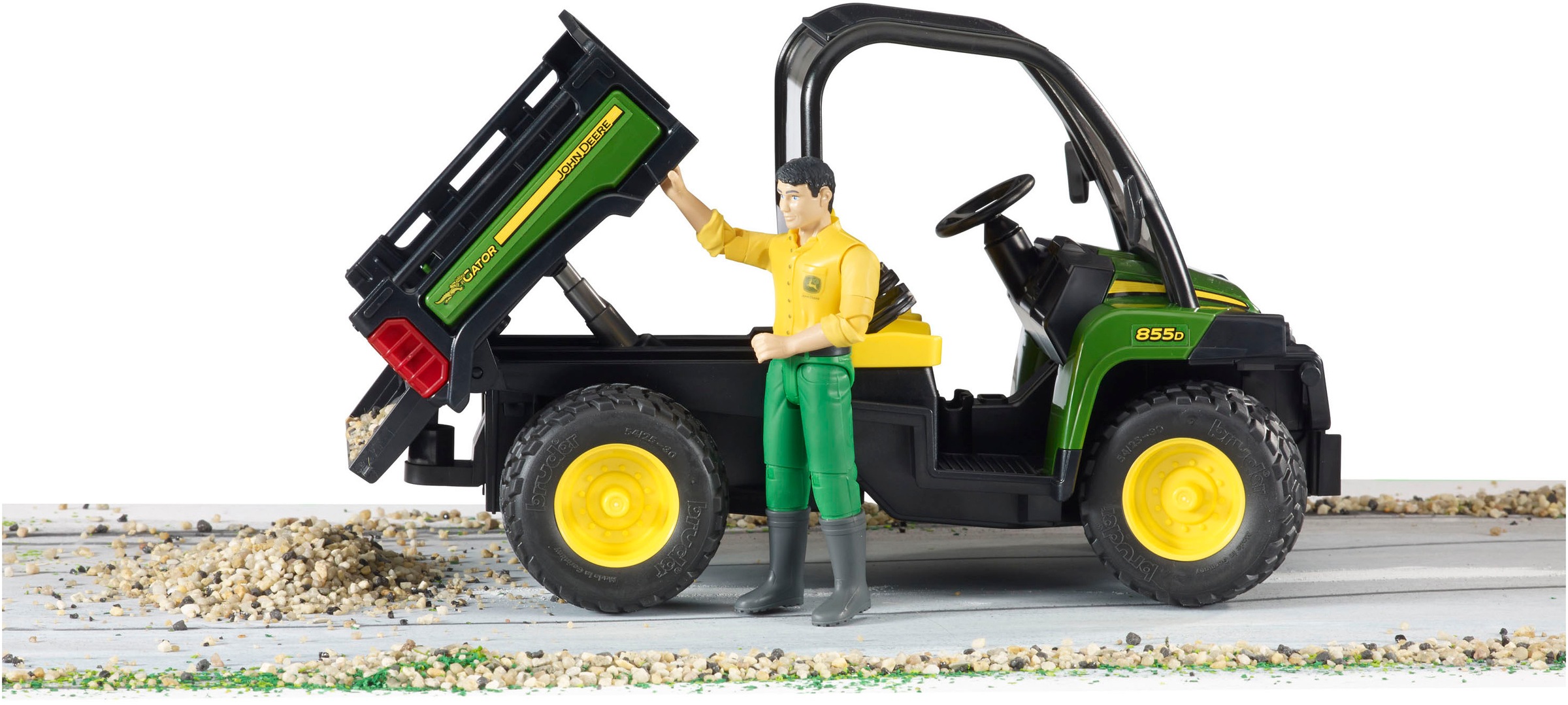 Bruder® Spielzeug-Auto »John Deere Gator XUV 855D mit Fahrer (02490)« Made in Europe