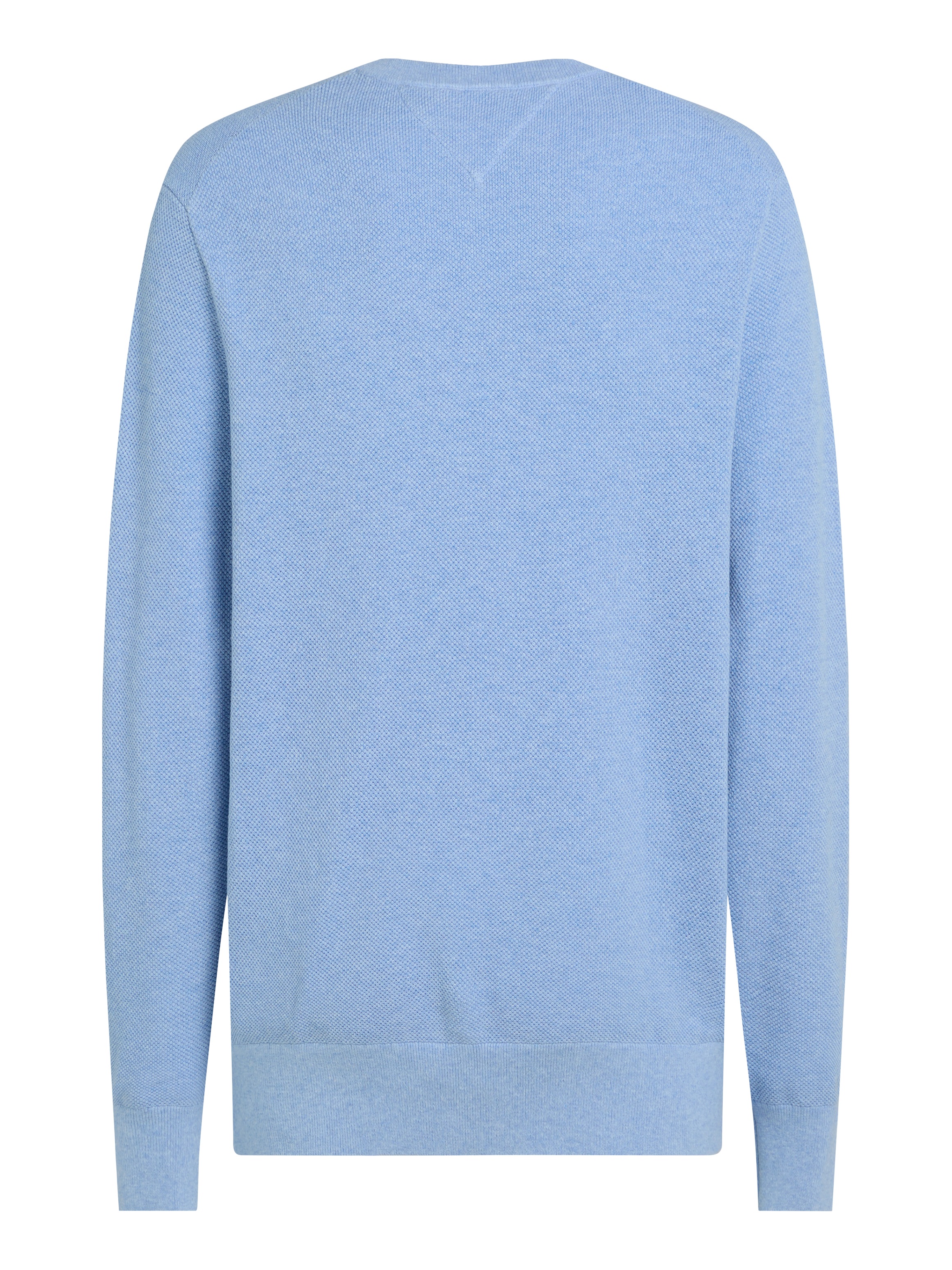Tommy Hilfiger Rundhalspullover »ESSENTIAL STRUCTURE CREW NECK mit Struktur und Label«, unifarben, casual, regular fit, Baumwolle, Rundhals