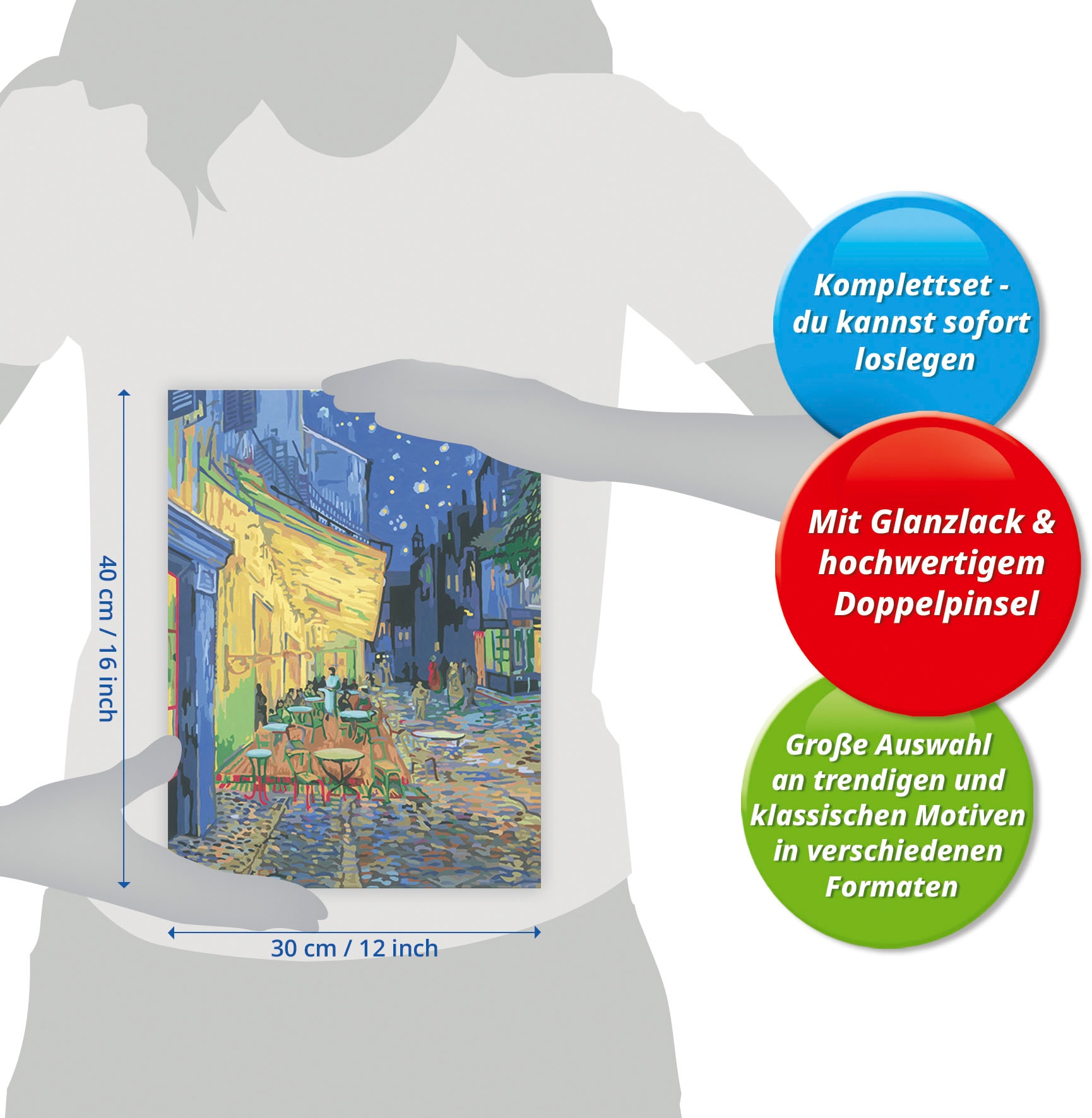 Ravensburger Malen nach Zahlen »CreArt, ART Collection, Café Terrace (Van Gogh)«, Made in Europe