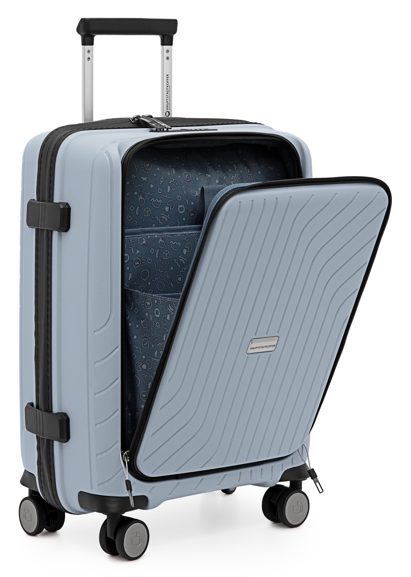 Hauptstadtkoffer Hartschalen-Trolley »TXL, in verschiedenen Farben und Größen«, 4 Rollen, Hartschalen-Koffer Reisegepäck TSA Schloss
