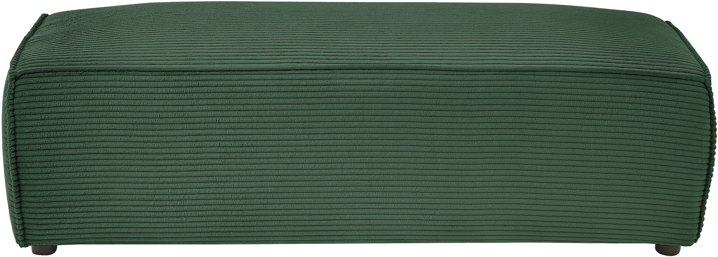 Home affaire Hocker »NEU: SHERWOOD XXL, Polsterhocker, Cord, Webstoff«, rechteckig, bequemer Sitzkomfort, 130/60/44 cm, Krokodilverbinder