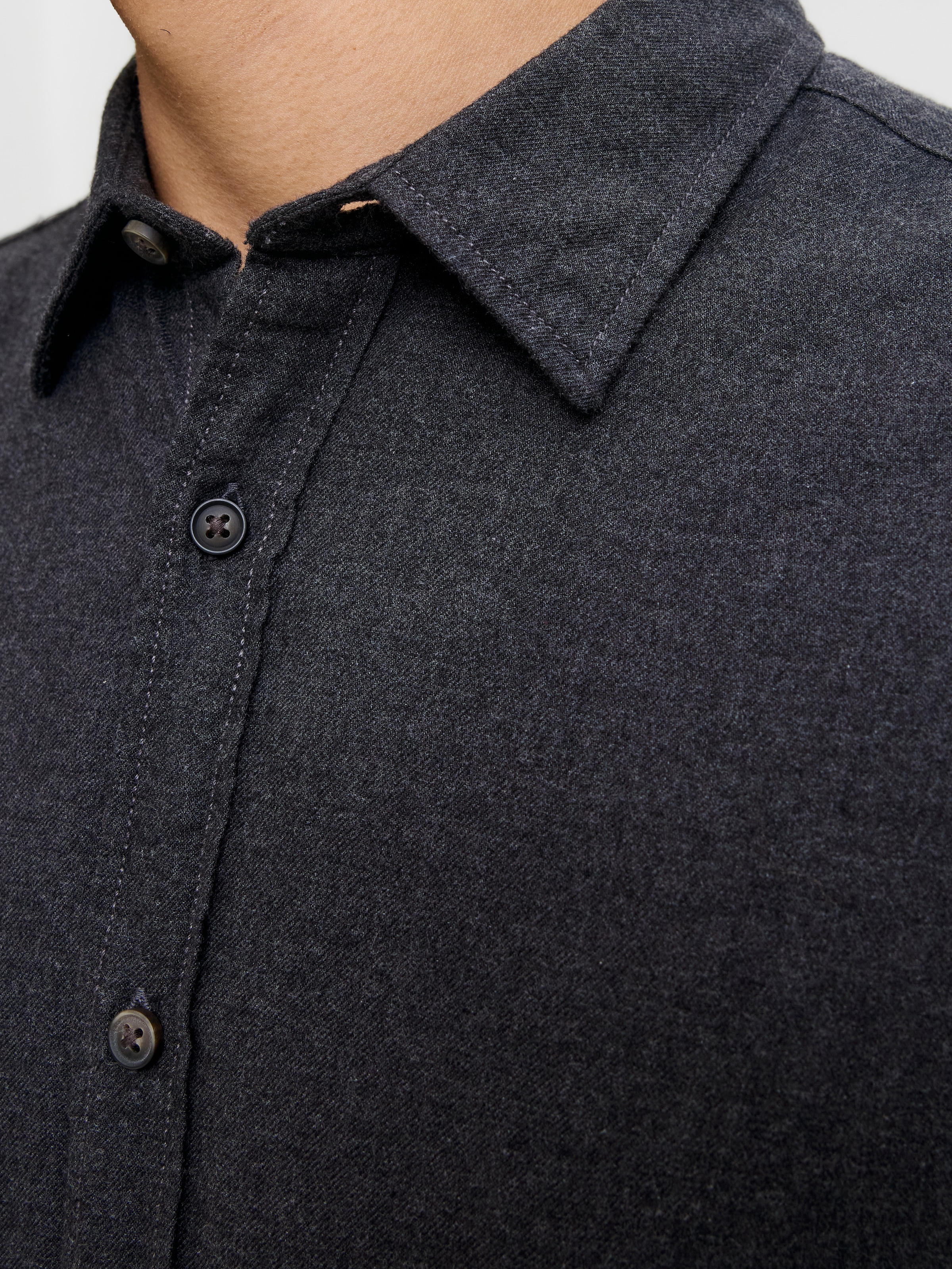 Jack & Jones Langarmhemd »JJECLASSIC MELANGE SHIRT L/S NOOS«