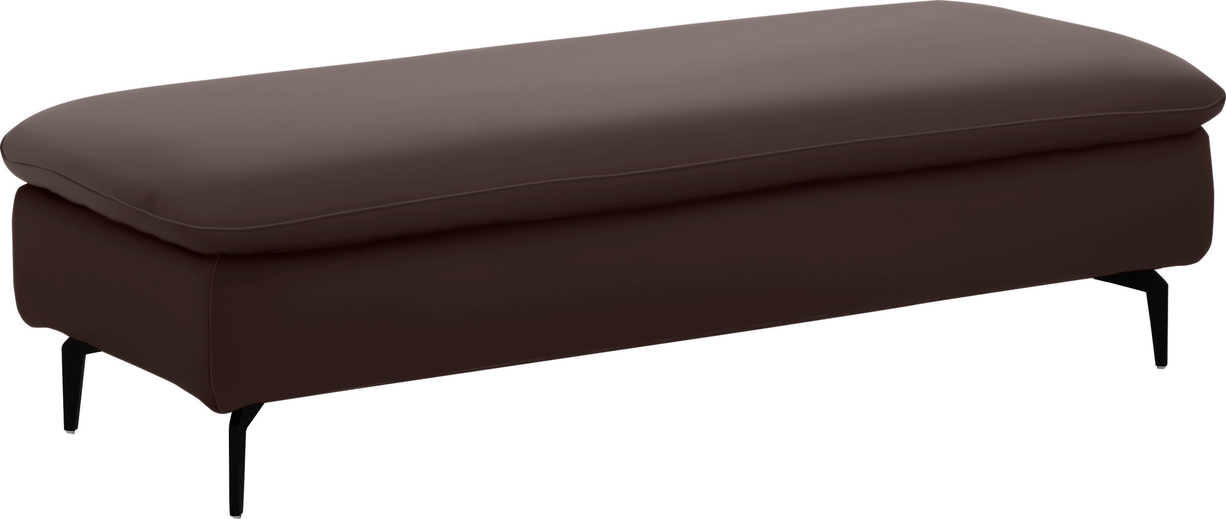 W.SCHILLIG Ecksofa »valentinoo, Designsofa, bequem, elegant und zeitlos, L-Form«, (Set), inklusive Hocker, mit Sitztiefenverstellung, Breite 299 cm
