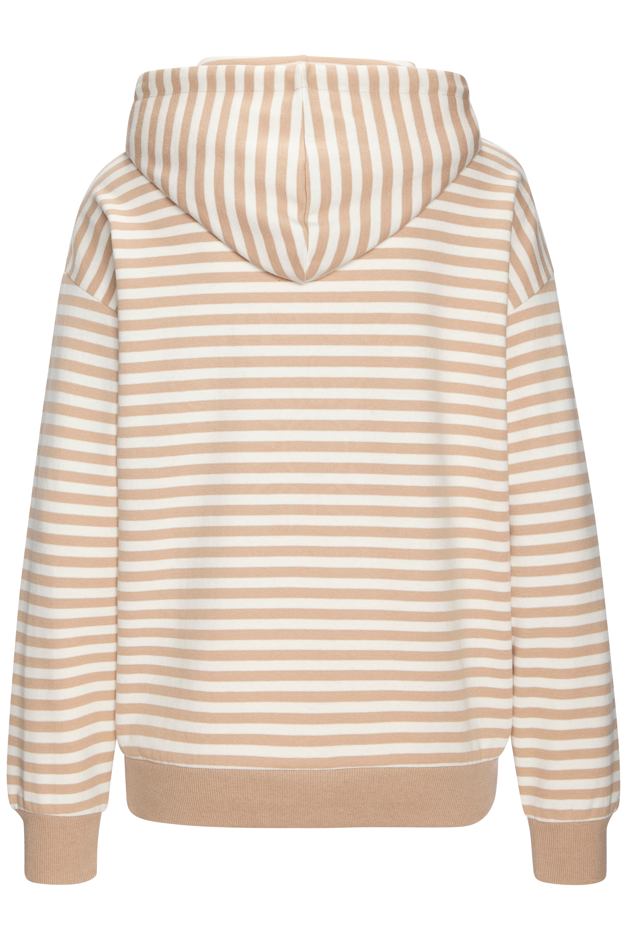 H.I.S Kapuzenpullover im Streifenlook mit großen Print, Loungewear