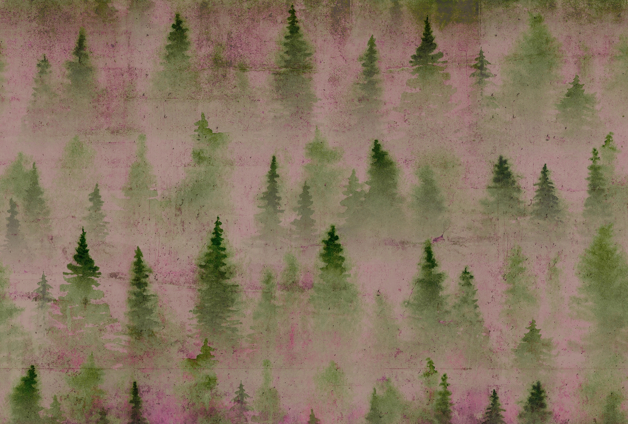 Architects Paper Fototapete »Atelier 47 Coniferous Artwork 1« Wald glatt Vl günstig online kaufen