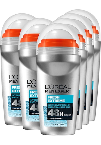 L'ORÉAL PARIS MEN EXPERT Deo-Roller »Deo Roll-on Extreme Fresh«, (Packung), 5+1 kaufen