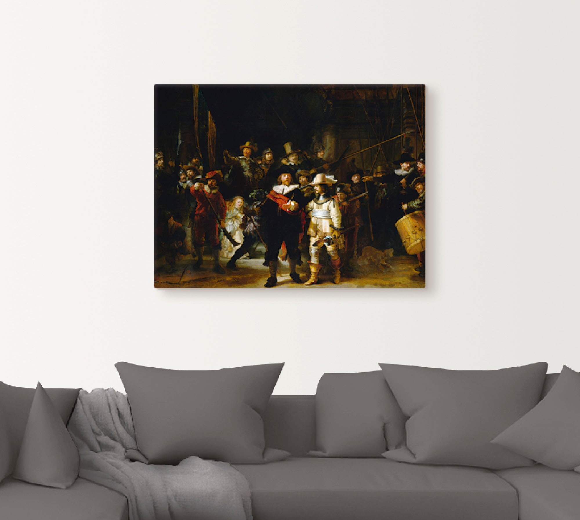 Artland Wandbild "Die Nachtwache. 1642", Porträts, (1 St.), als Leinwandbil günstig online kaufen