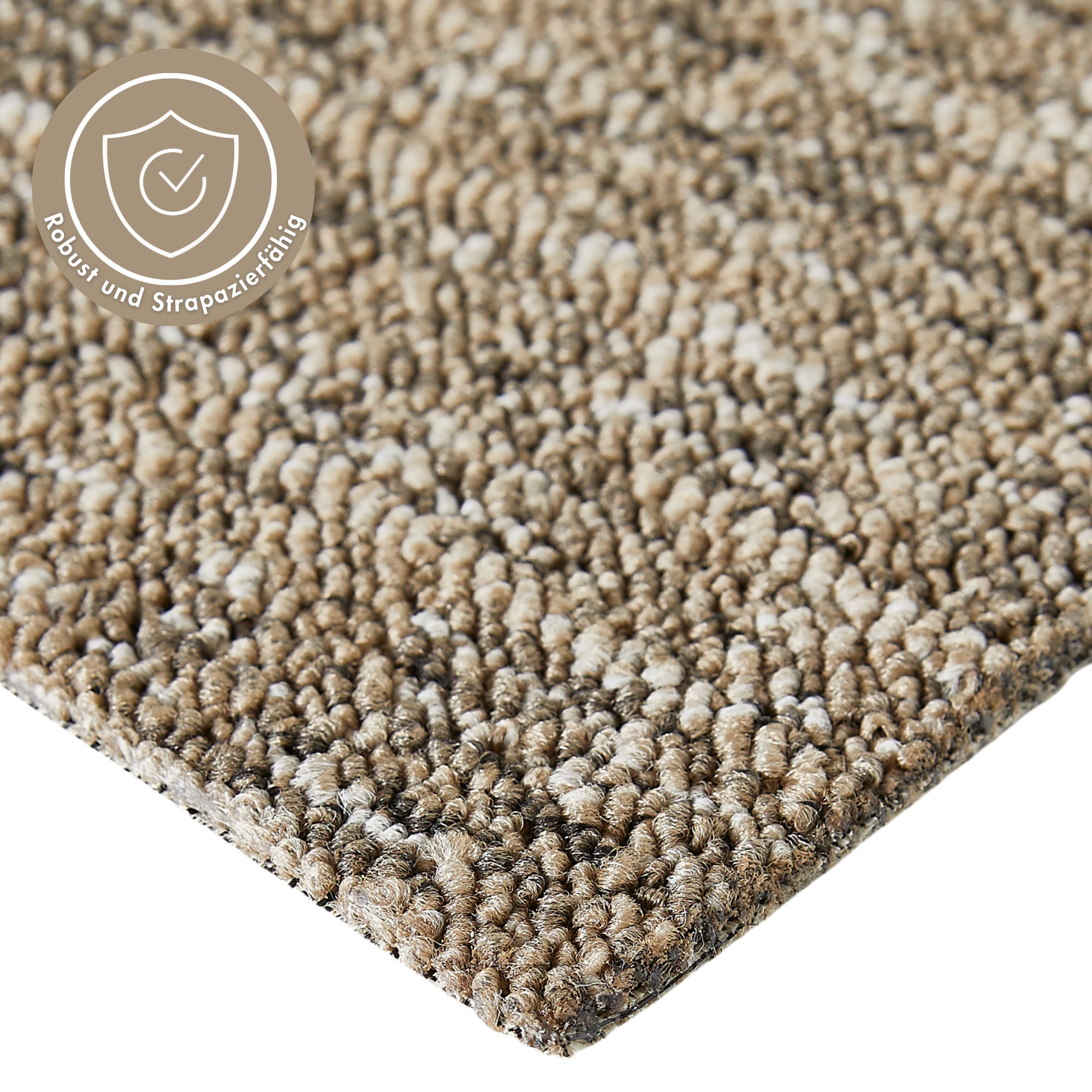 Andiamo Teppichboden »Joe, Schlinge, Made in Netherlands«, rechteckig, 6 mm Höhe, Breite 400 cm, meliert, Wohnzimmer, strapazierfähig & robust