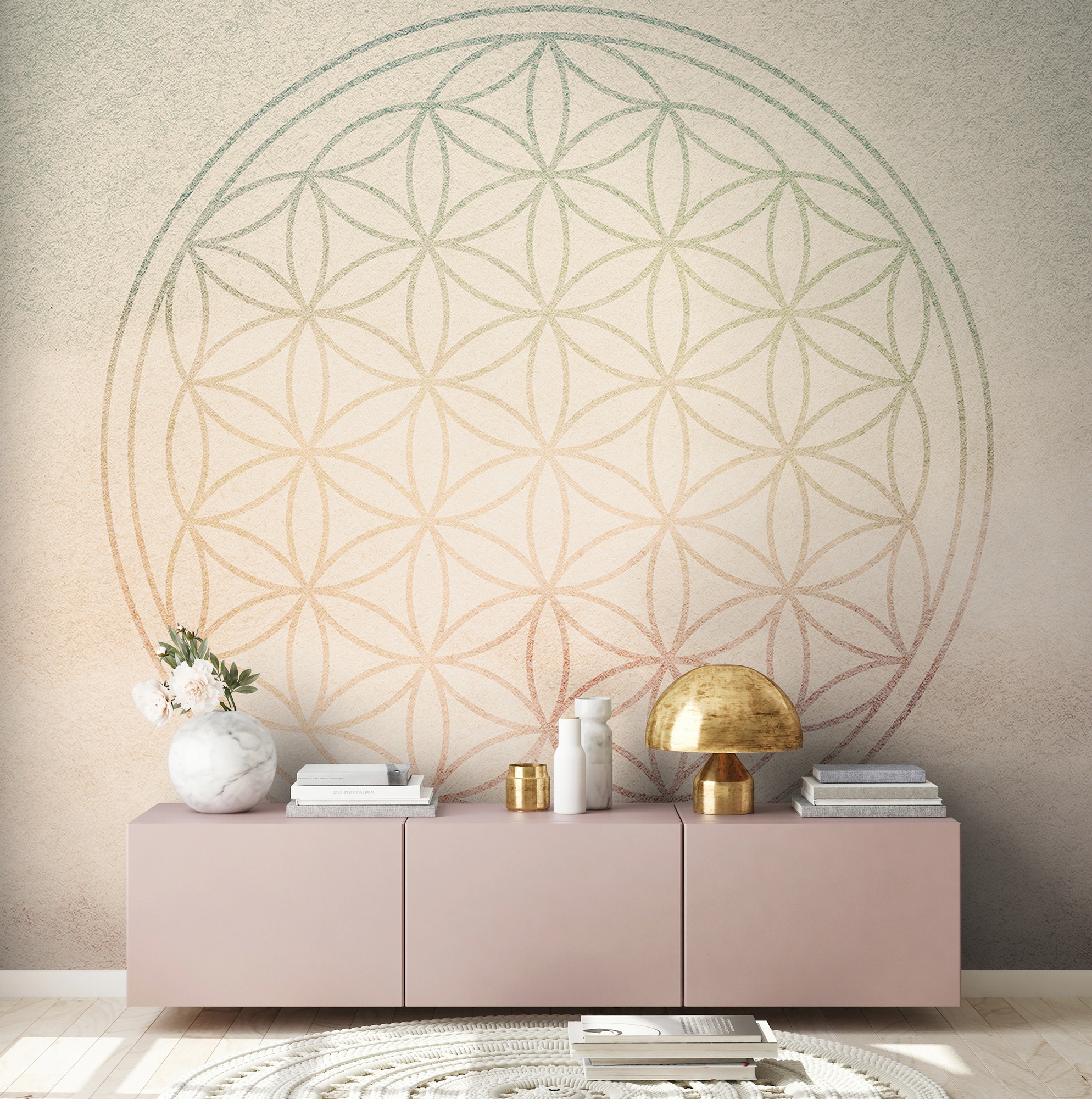 Architects Paper Fototapete »Atelier 47 Flower of Life 2« orientalisch glat günstig online kaufen