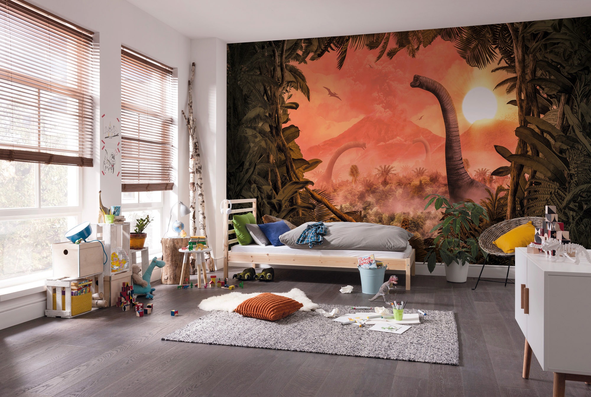 Komar Vliestapete »Brachiosaurus Panorama«, 500x280 cm (Breite x Höhe) günstig online kaufen