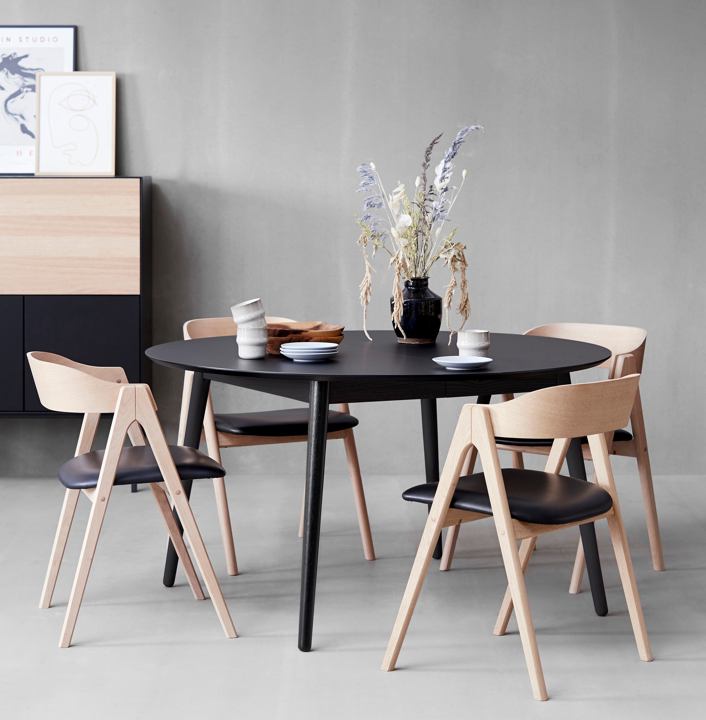 Hammel Furniture Esstisch »Meza Designtisch mit Auszugsfunktion und 2 Einle günstig online kaufen