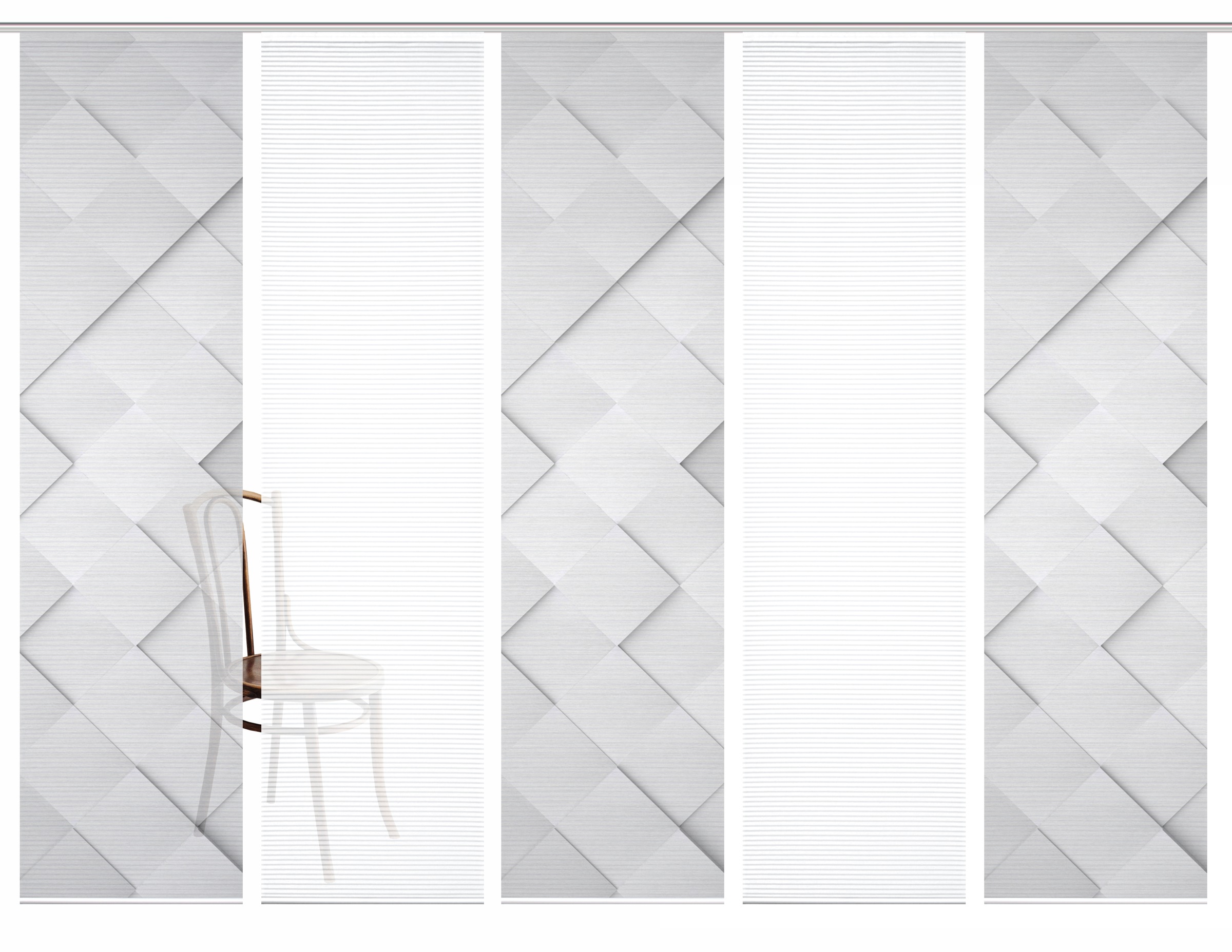 HOME in green Schiebegardine »SYLVIA« Paneelwagen 5 Stk. tlg. SET DIGITALDR günstig online kaufen